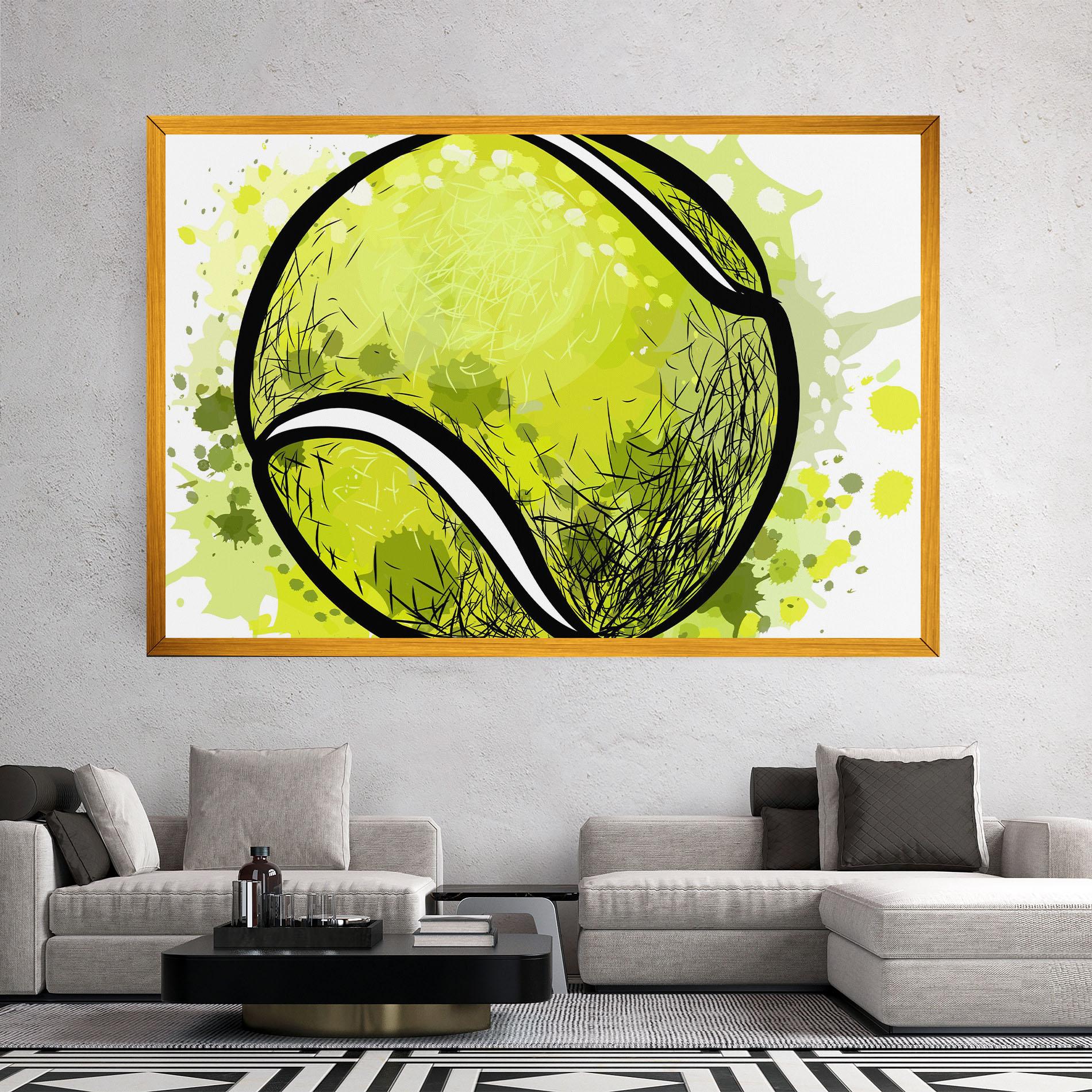 Obraz na Płótnie Big Tennis Ball mockup 2