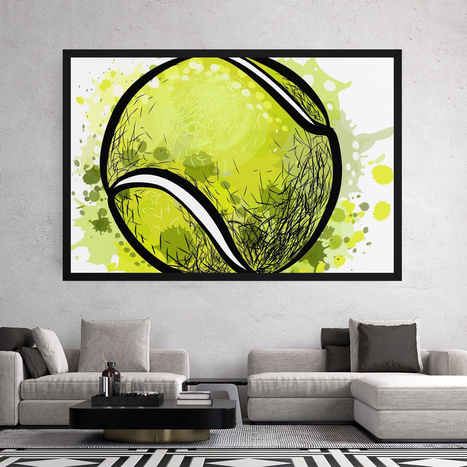 Obraz na Płótnie Big Tennis Ball mockup 2