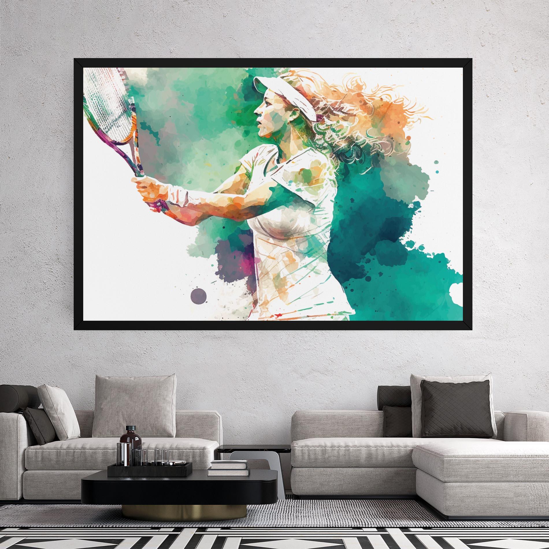 Obraz na Płótnie Green Art Tennis mockup 2