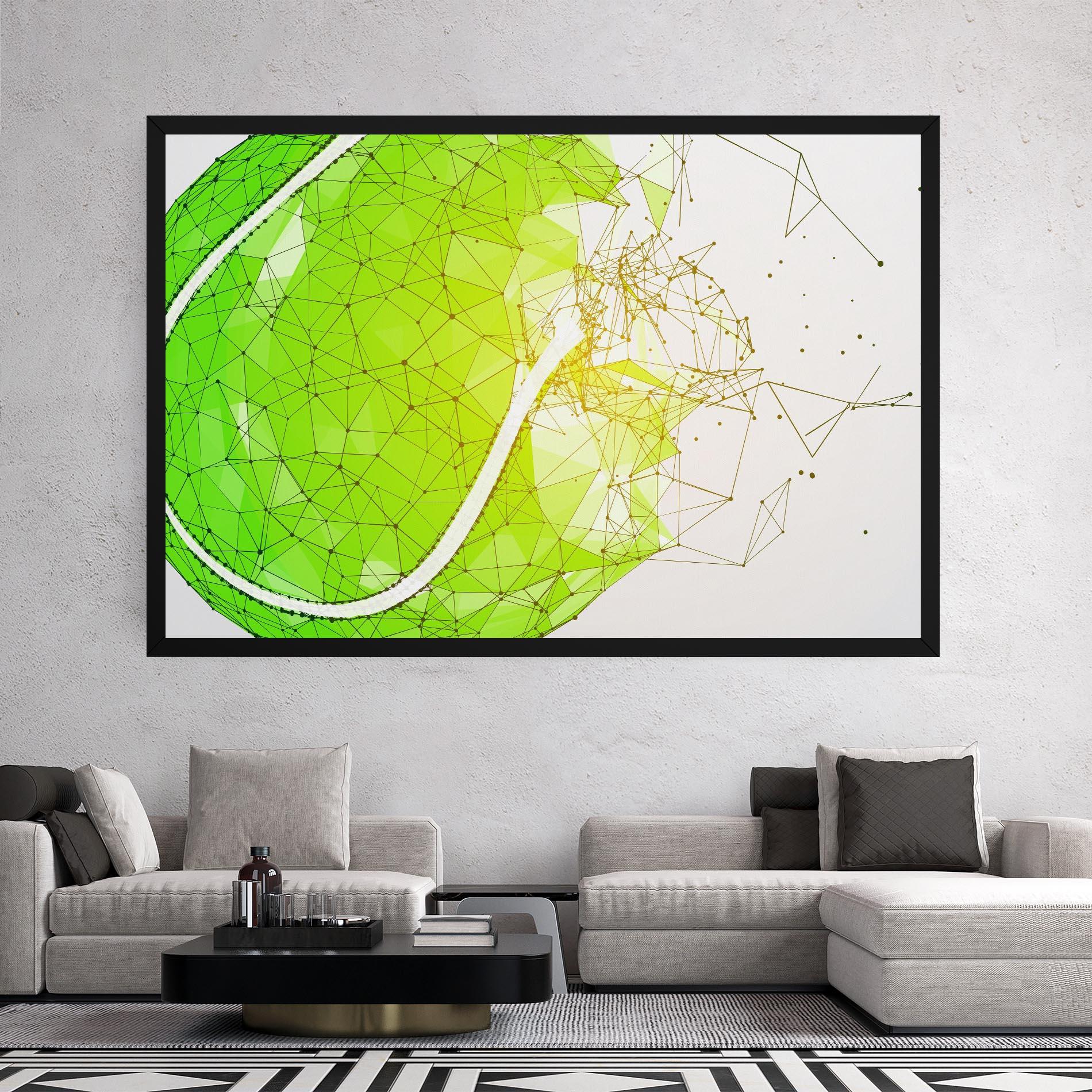 Obraz na Płótnie Green Line Tennis mockup 2