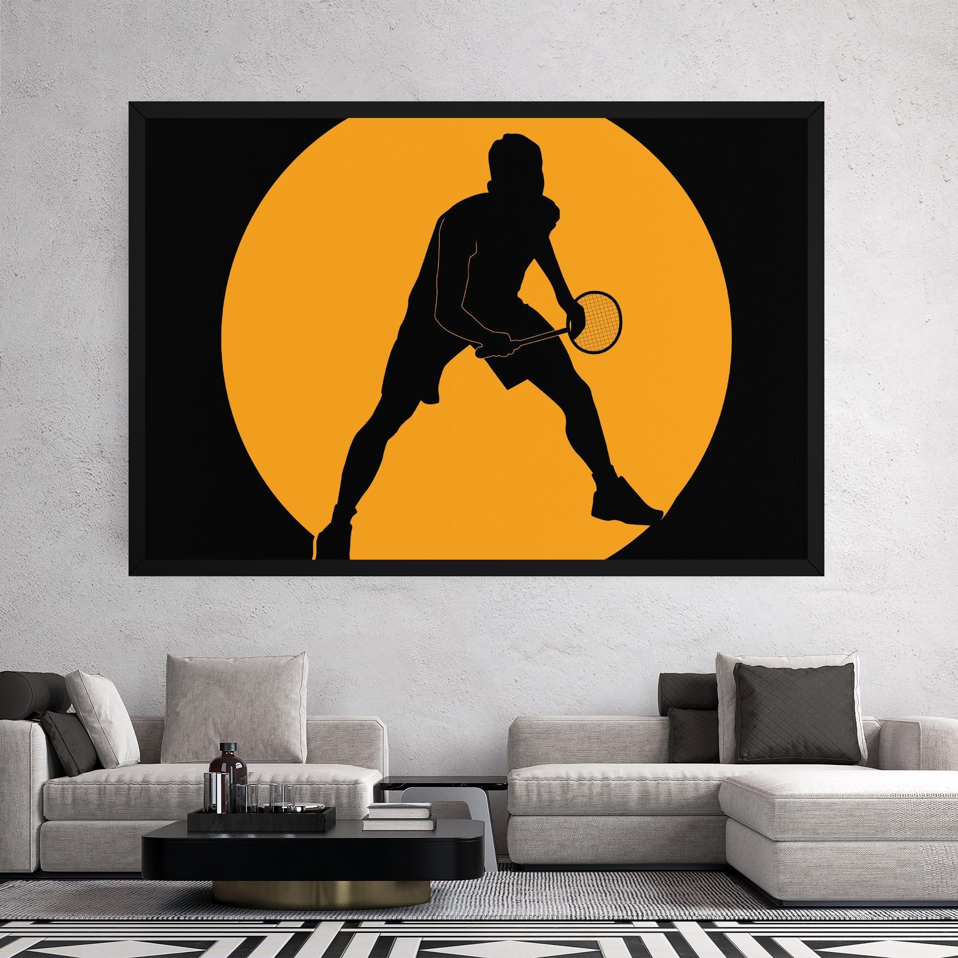 Obraz na Płótnie Orange Tennis mockup 2