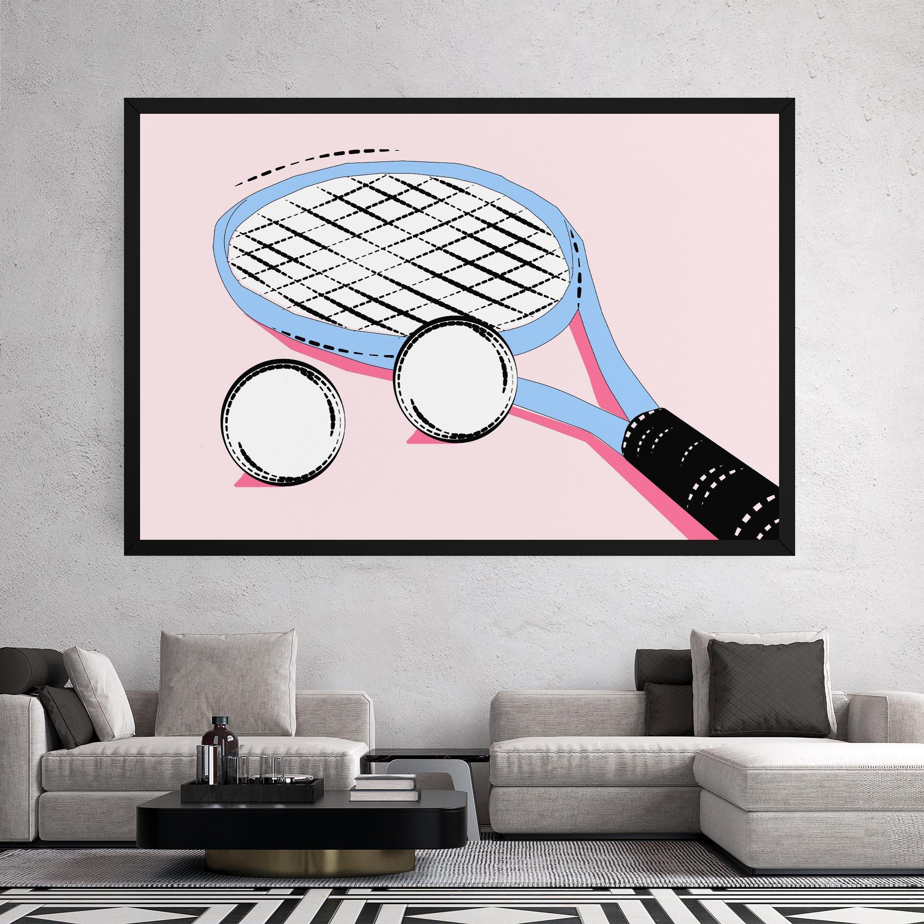 Obraz na Płótnie Pink Tennis mockup 2