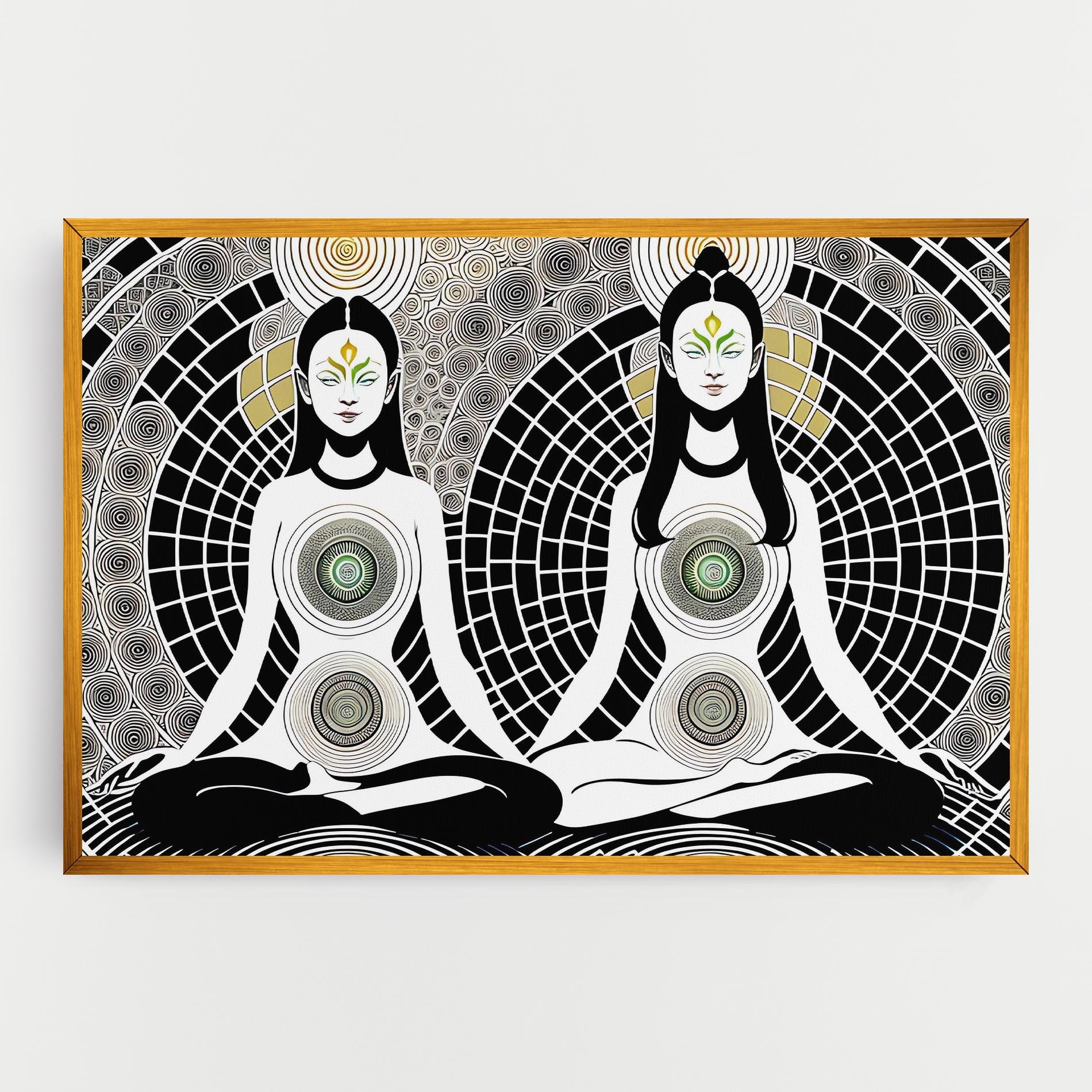 Obraz na Płótnie Clolorful Meditation mockup 0