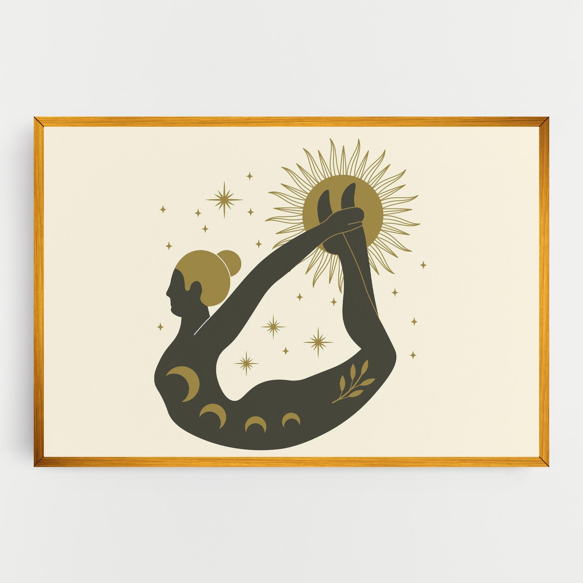 Obraz na Płótnie Dhanurasana mockup 0