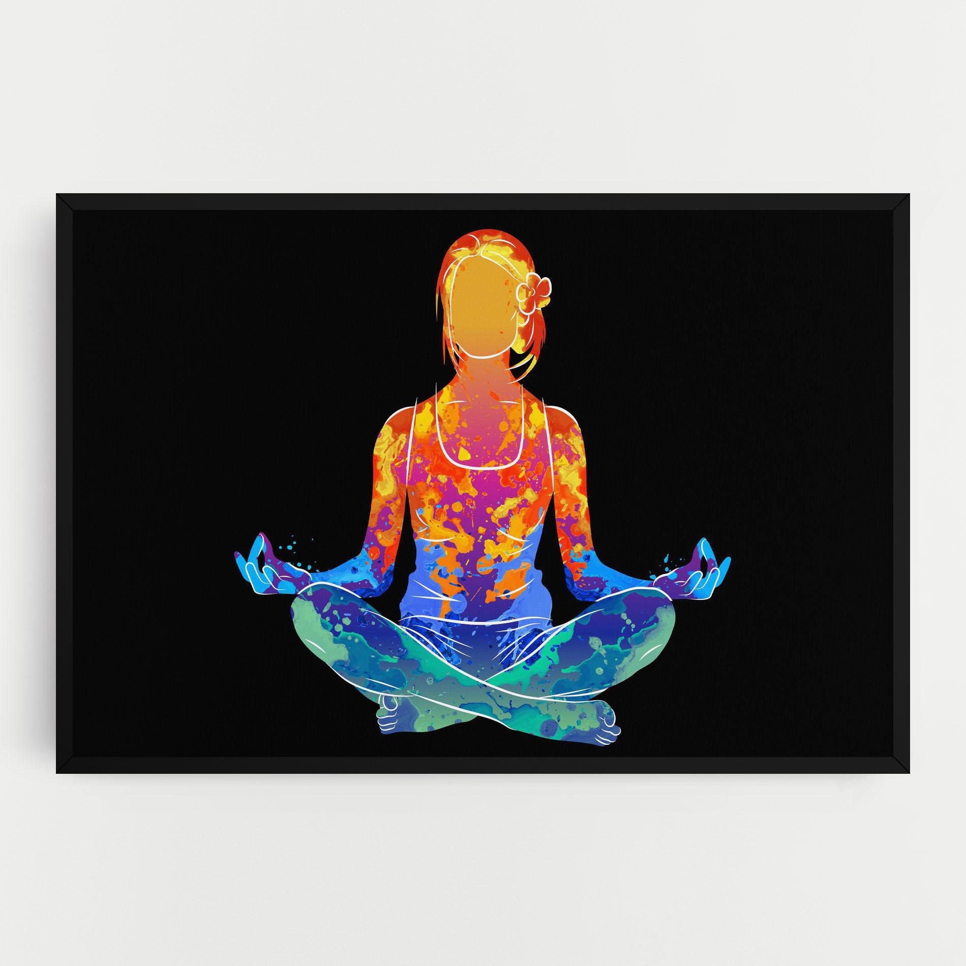 Obraz na Płótnie Colorful Meditation mockup 0