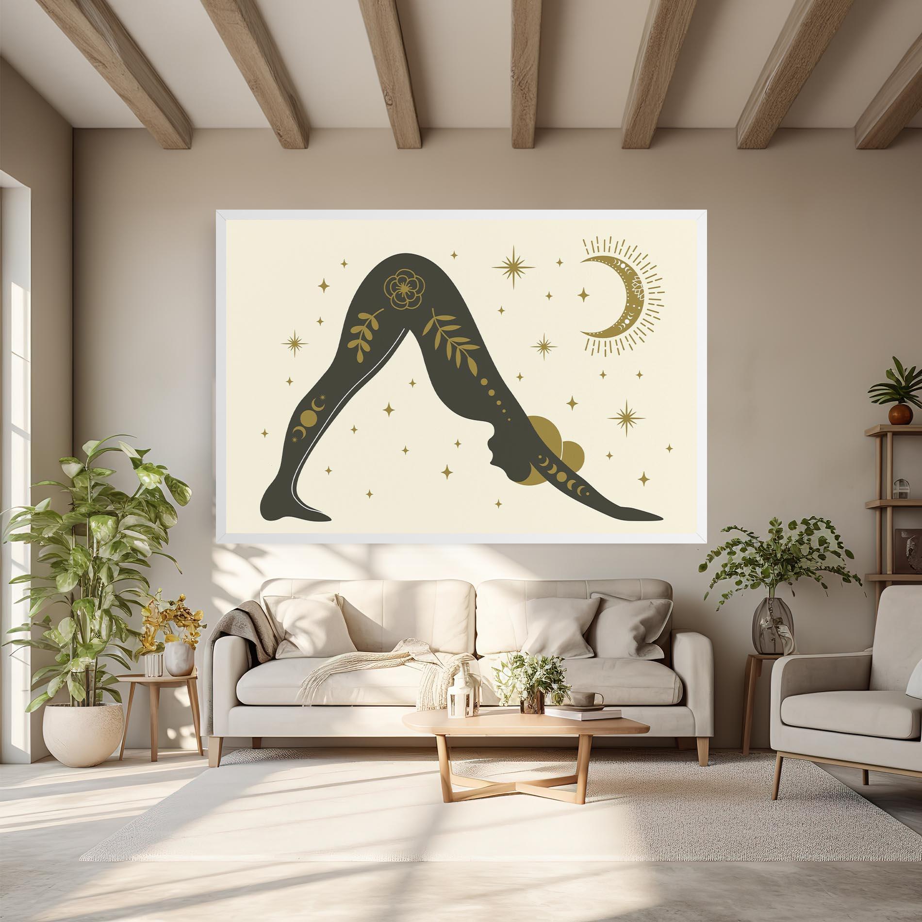 Obraz na Płótnie Adho Mukha mockup 6