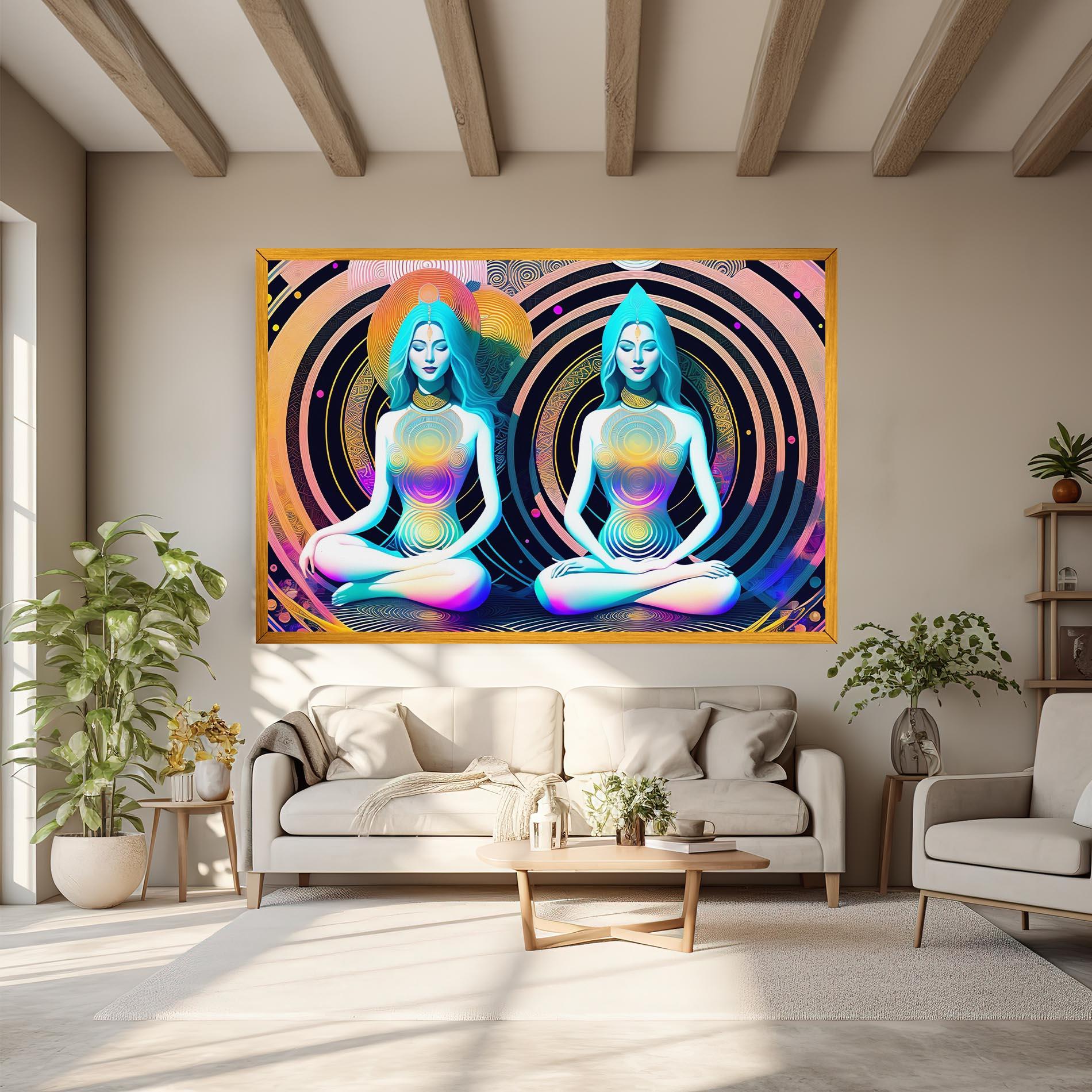 Obraz na Płótnie Clolorful Illustrations mockup 6