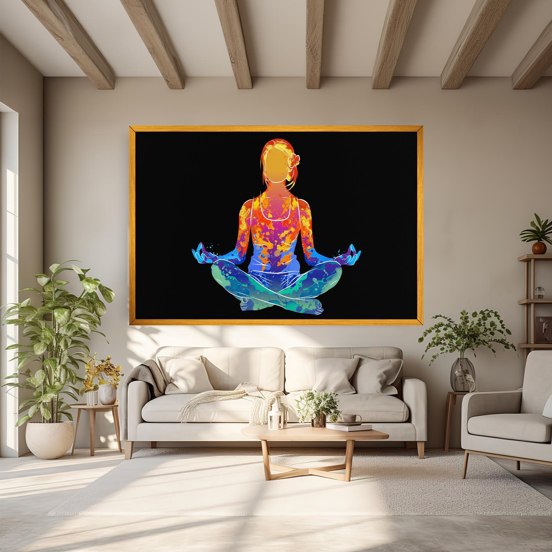 Obraz na Płótnie Colorful Meditation mockup 6