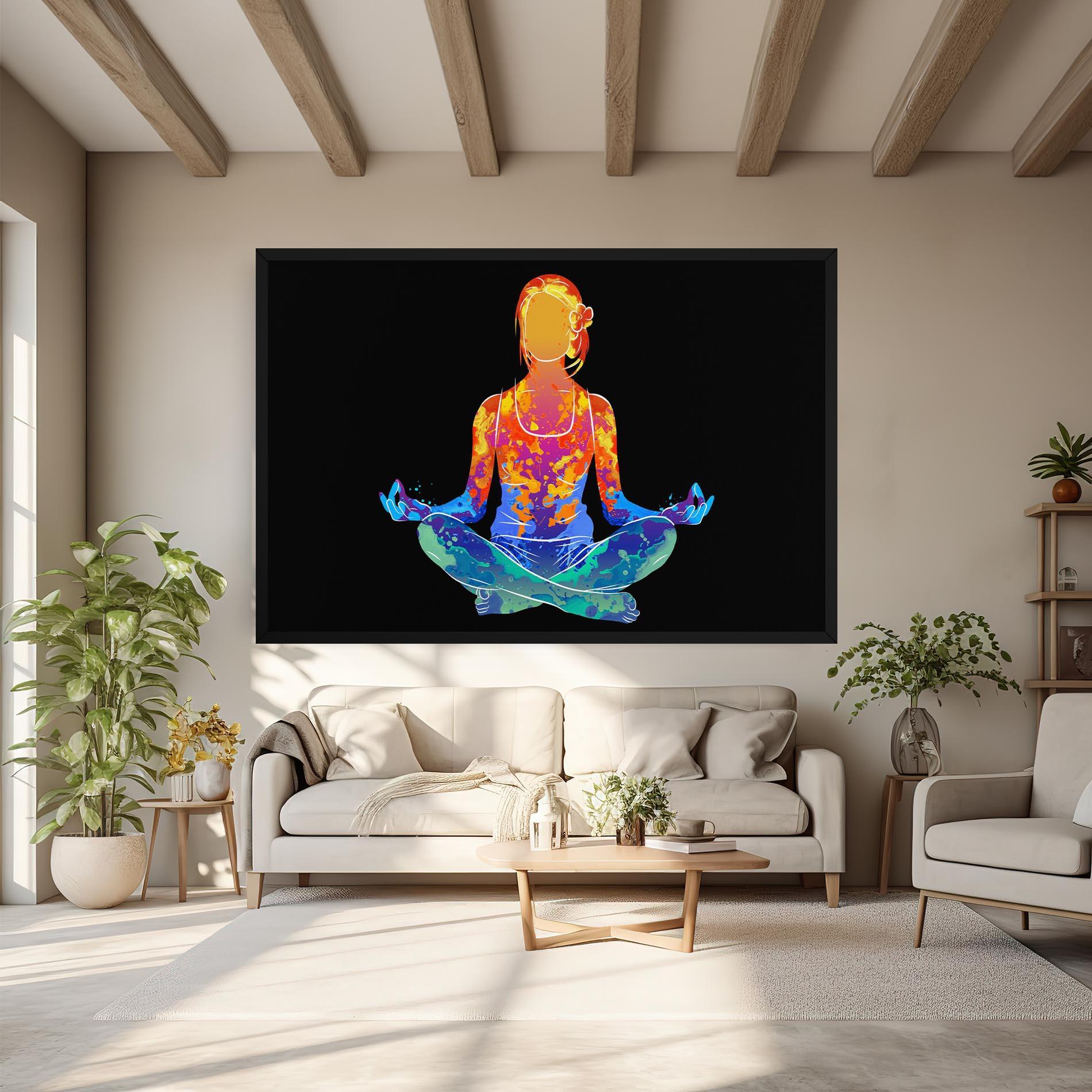 Obraz na Płótnie Colorful Meditation mockup 6