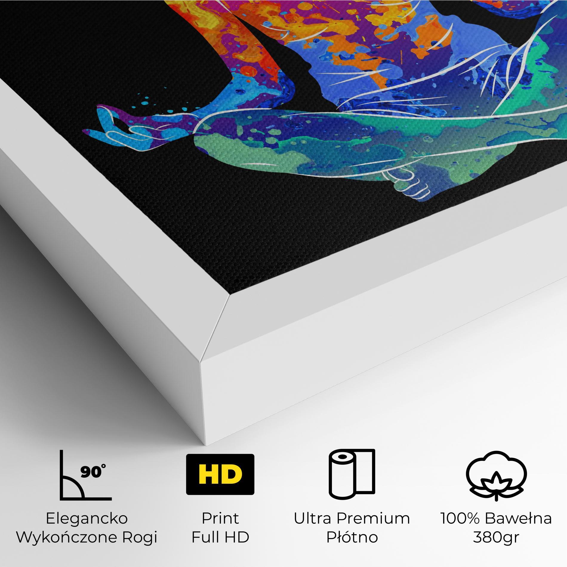 Obraz na Płótnie Colorful Meditation mockup 4