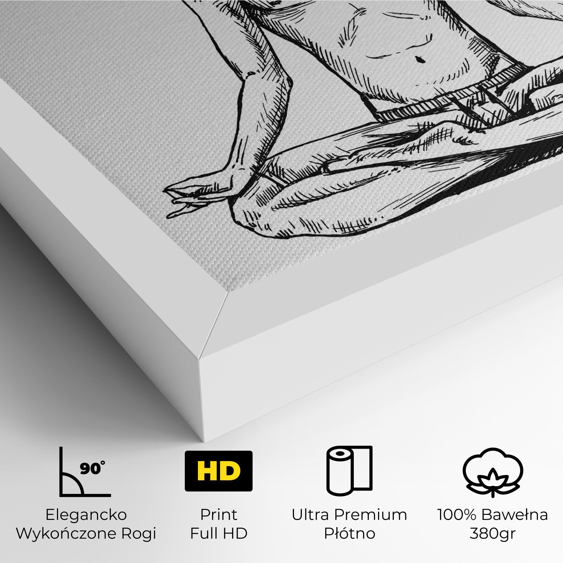 Obraz na Płótnie Focused Meditation mockup 4