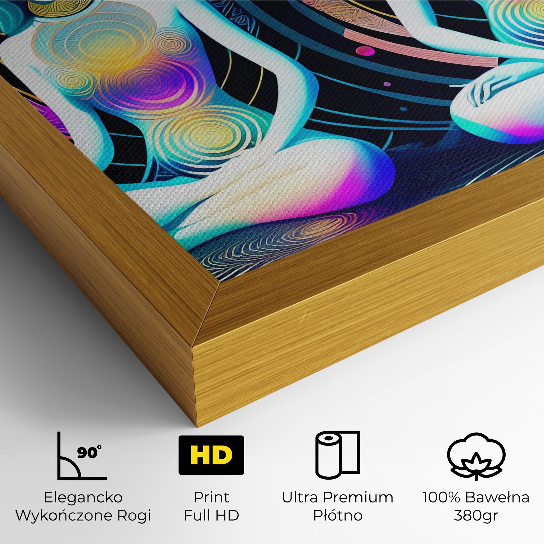 Obraz na Płótnie Clolorful Illustrations mockup 4