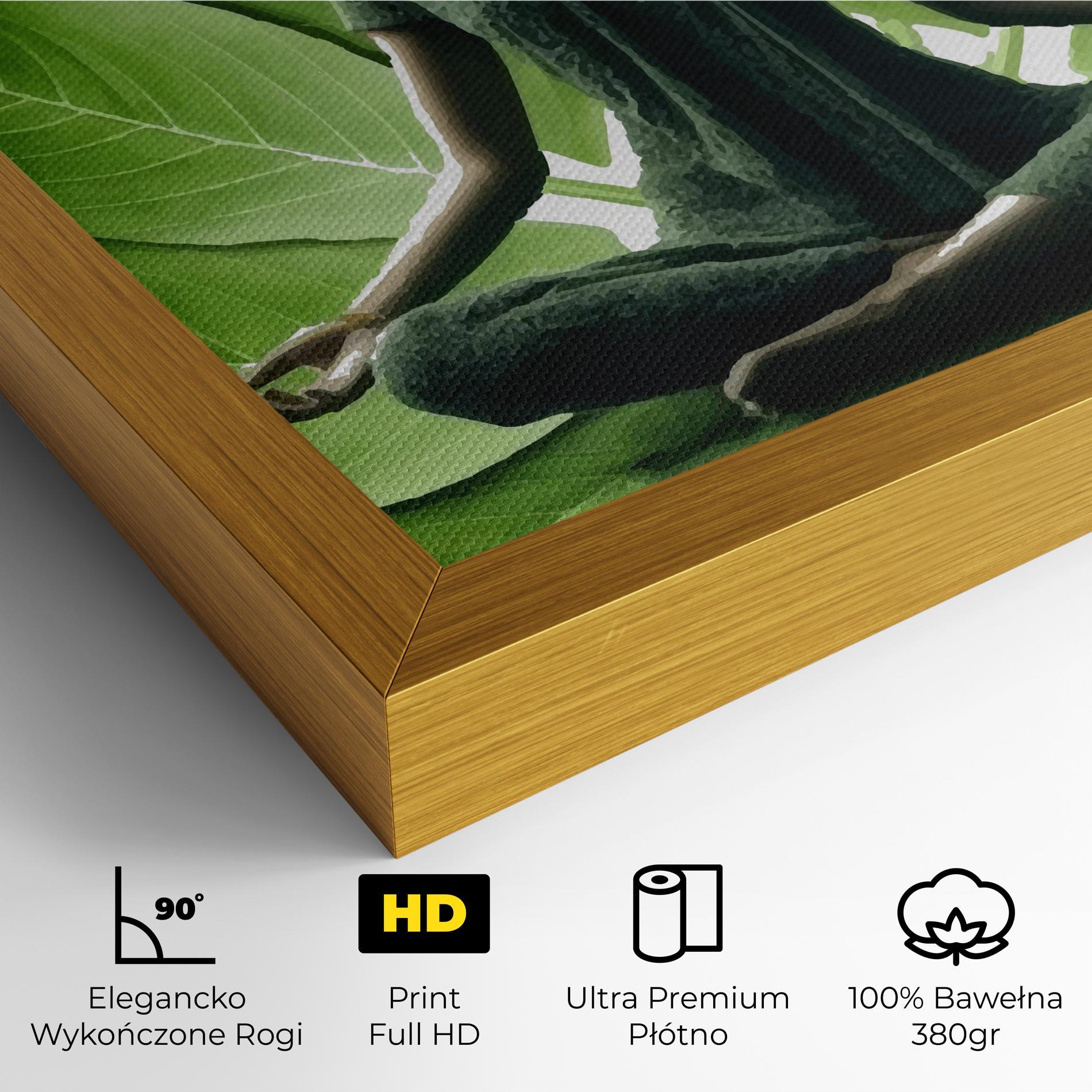 Obraz na Płótnie Leaf Yoga mockup 4