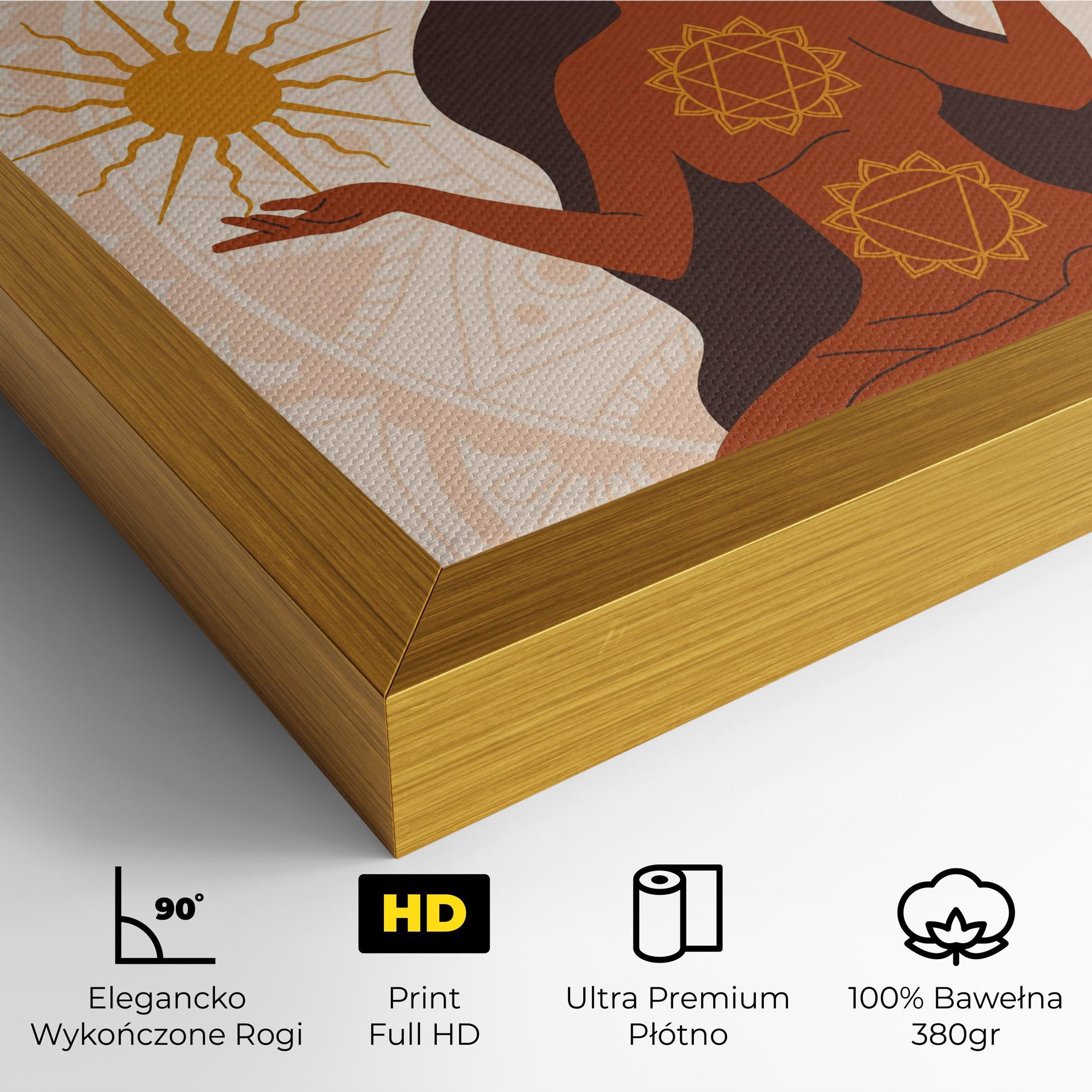 Obraz na Płótnie Moon Sun Meditation mockup 4