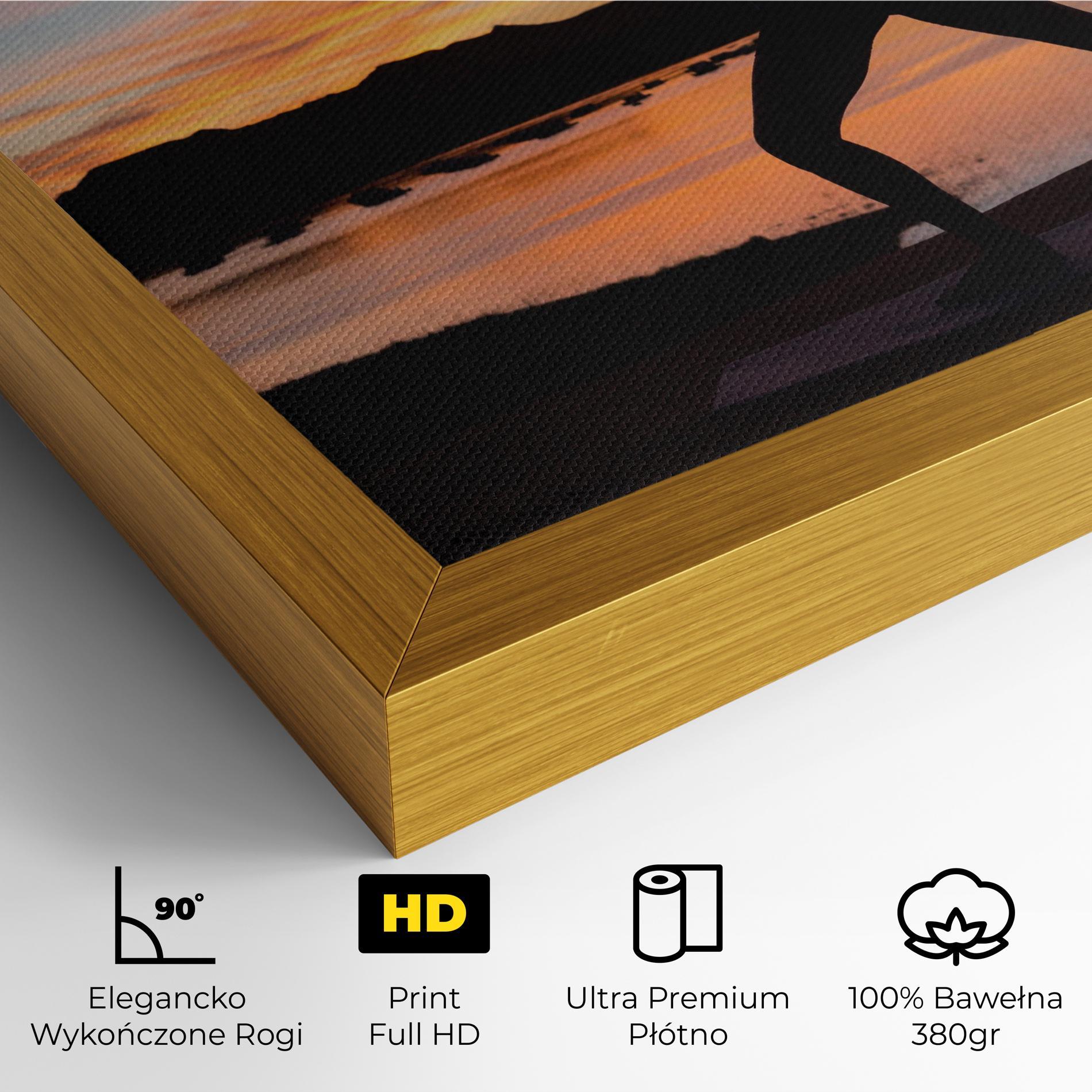 Obraz na Płótnie Morning Yoga mockup 4