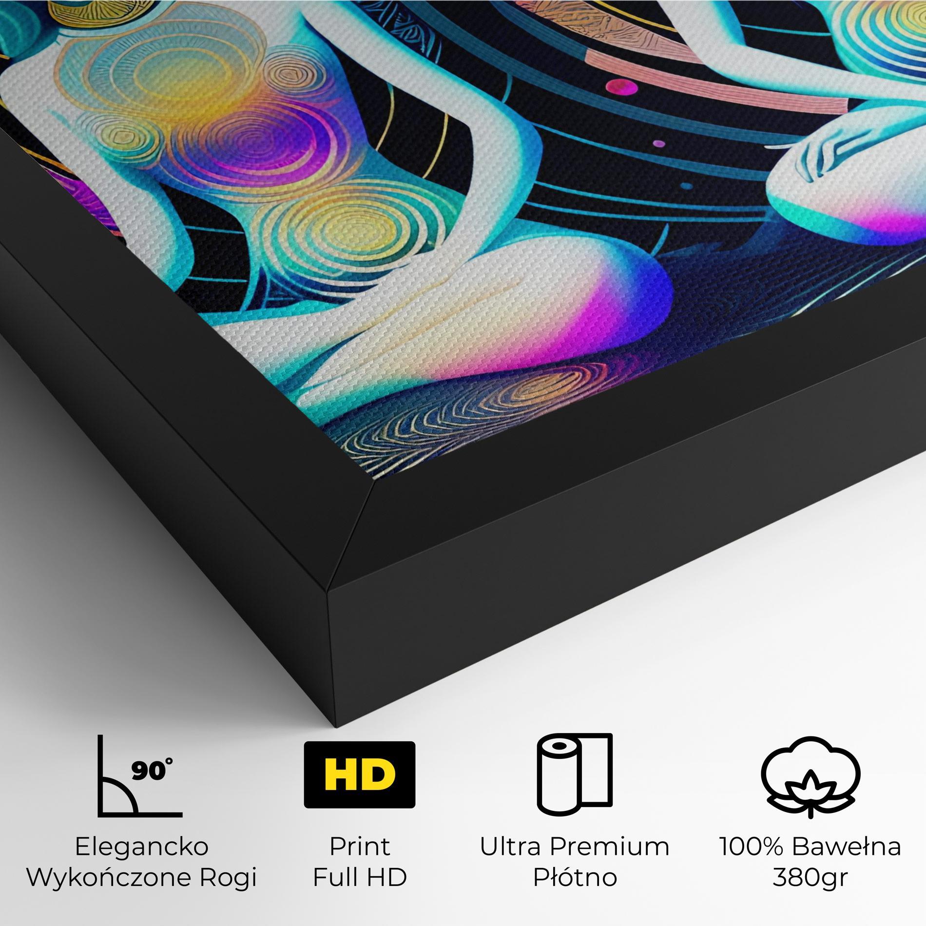 Obraz na Płótnie Clolorful Illustrations mockup 4