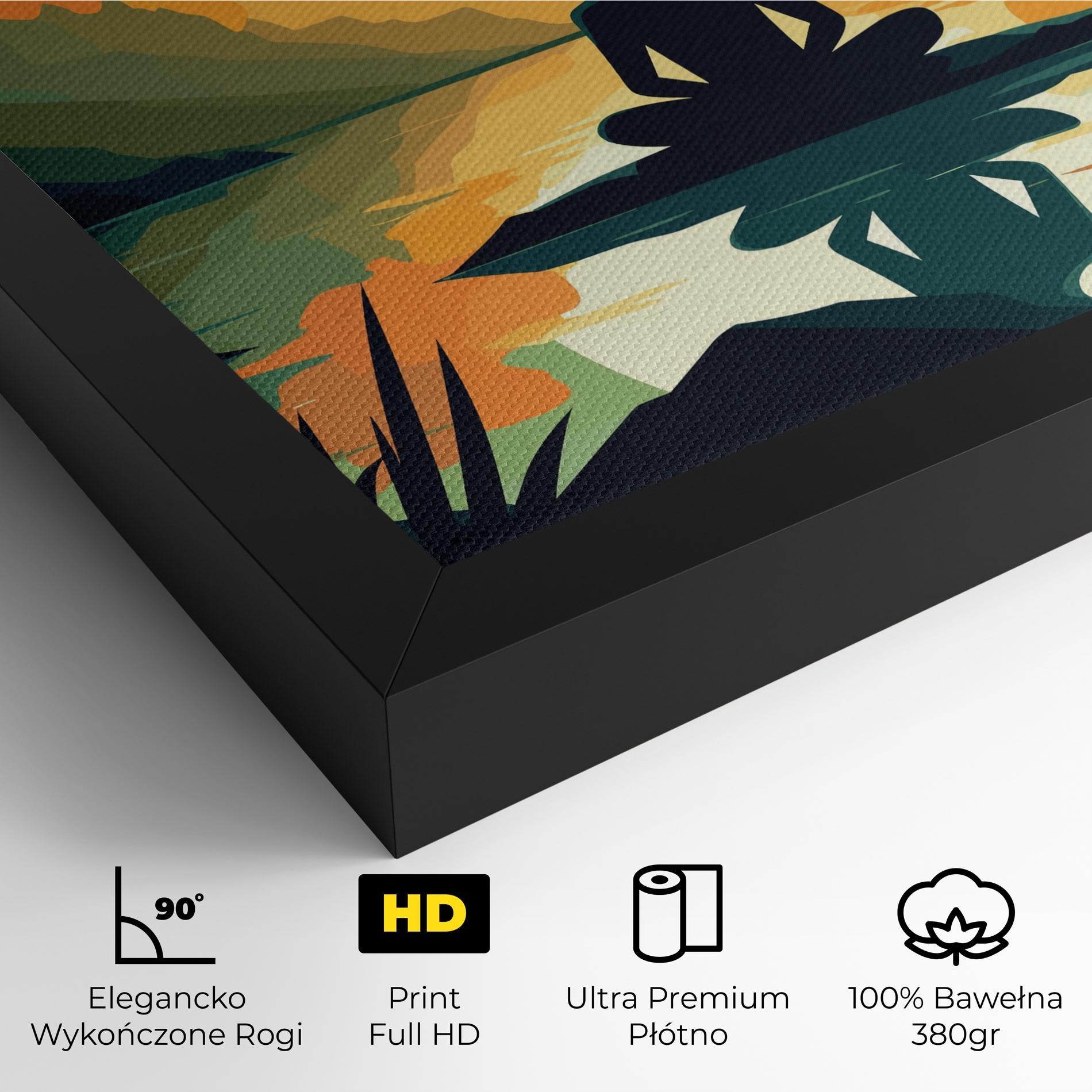 Obraz na Płótnie Forest Yoga mockup 4