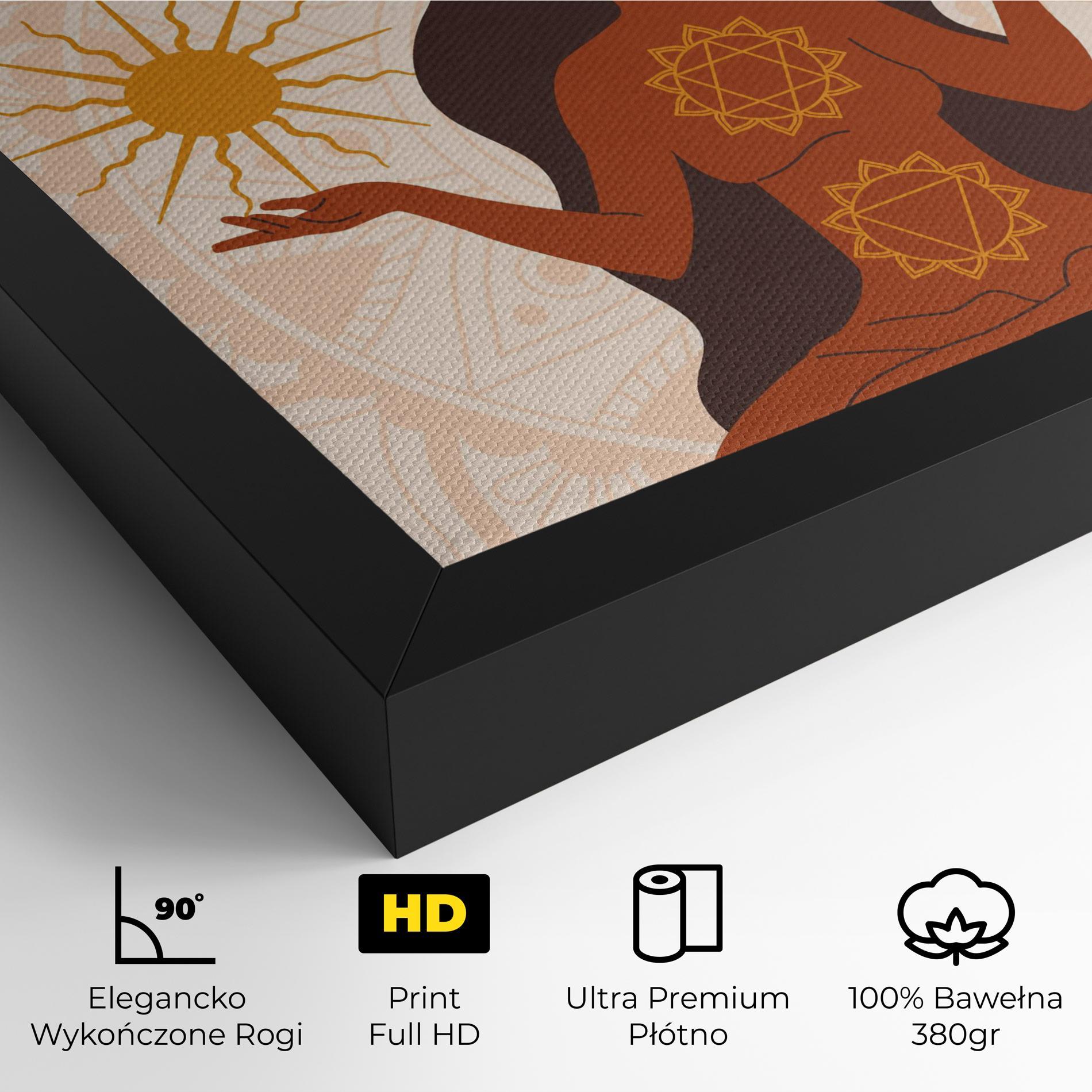 Obraz na Płótnie Moon Sun Meditation mockup 4