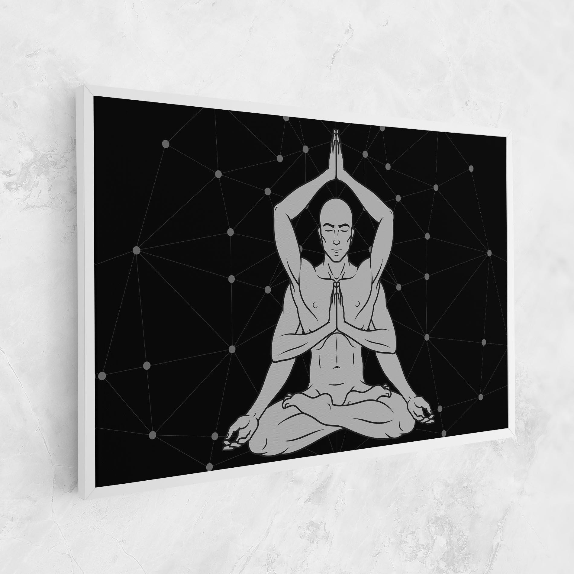 Obraz na Płótnie Meditation Grey Line mockup 1