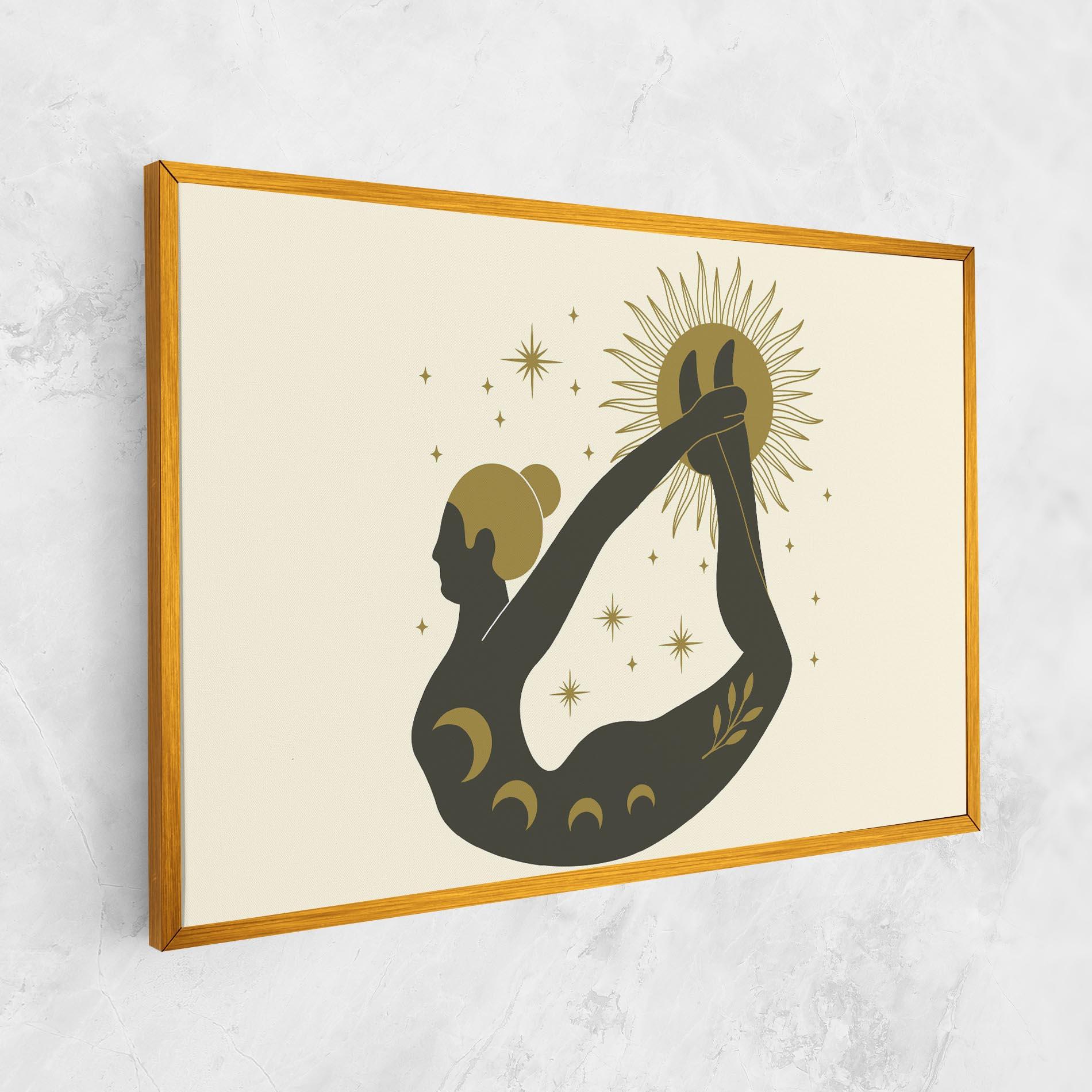 Obraz na Płótnie Dhanurasana mockup 1