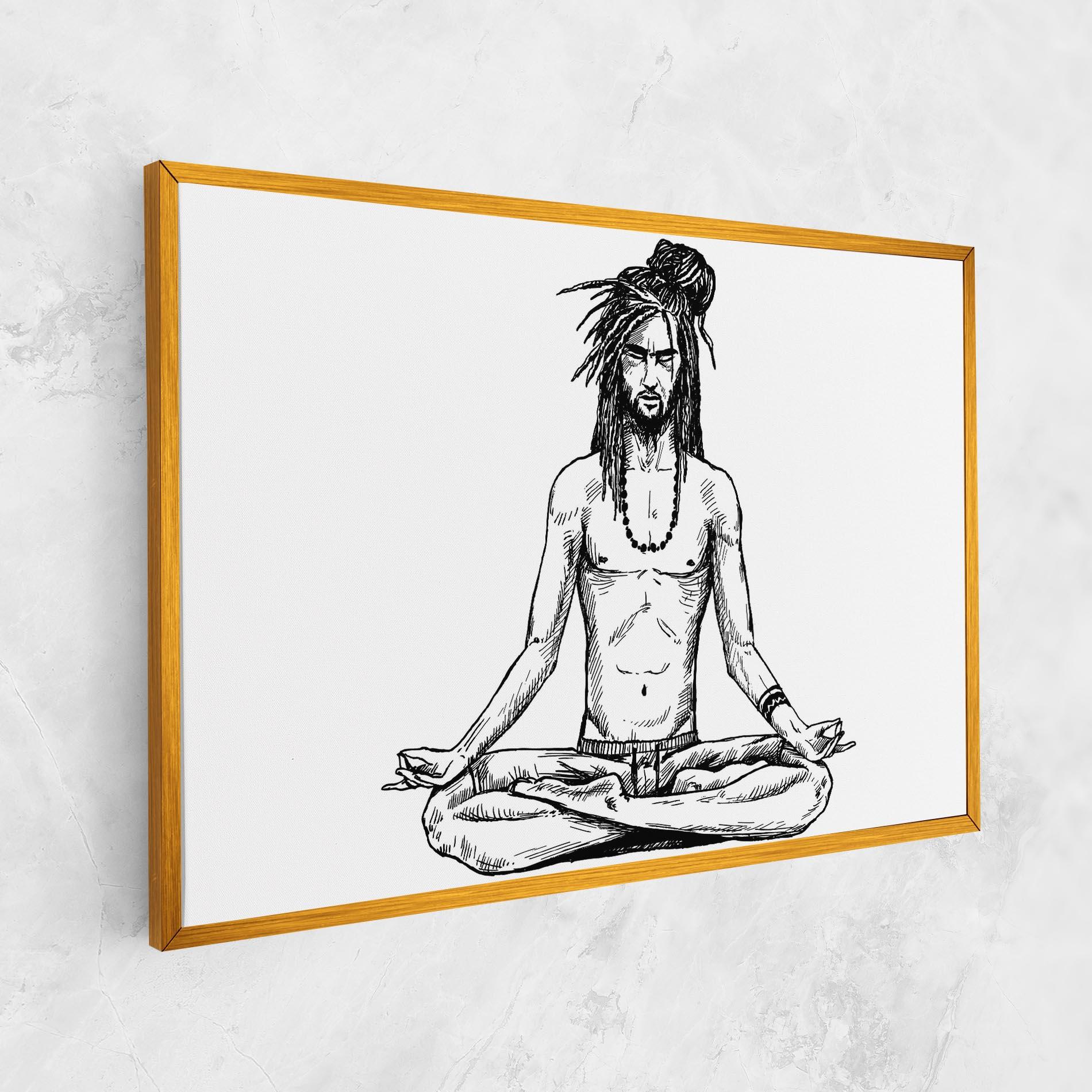 Obraz na Płótnie Focused Meditation mockup 1