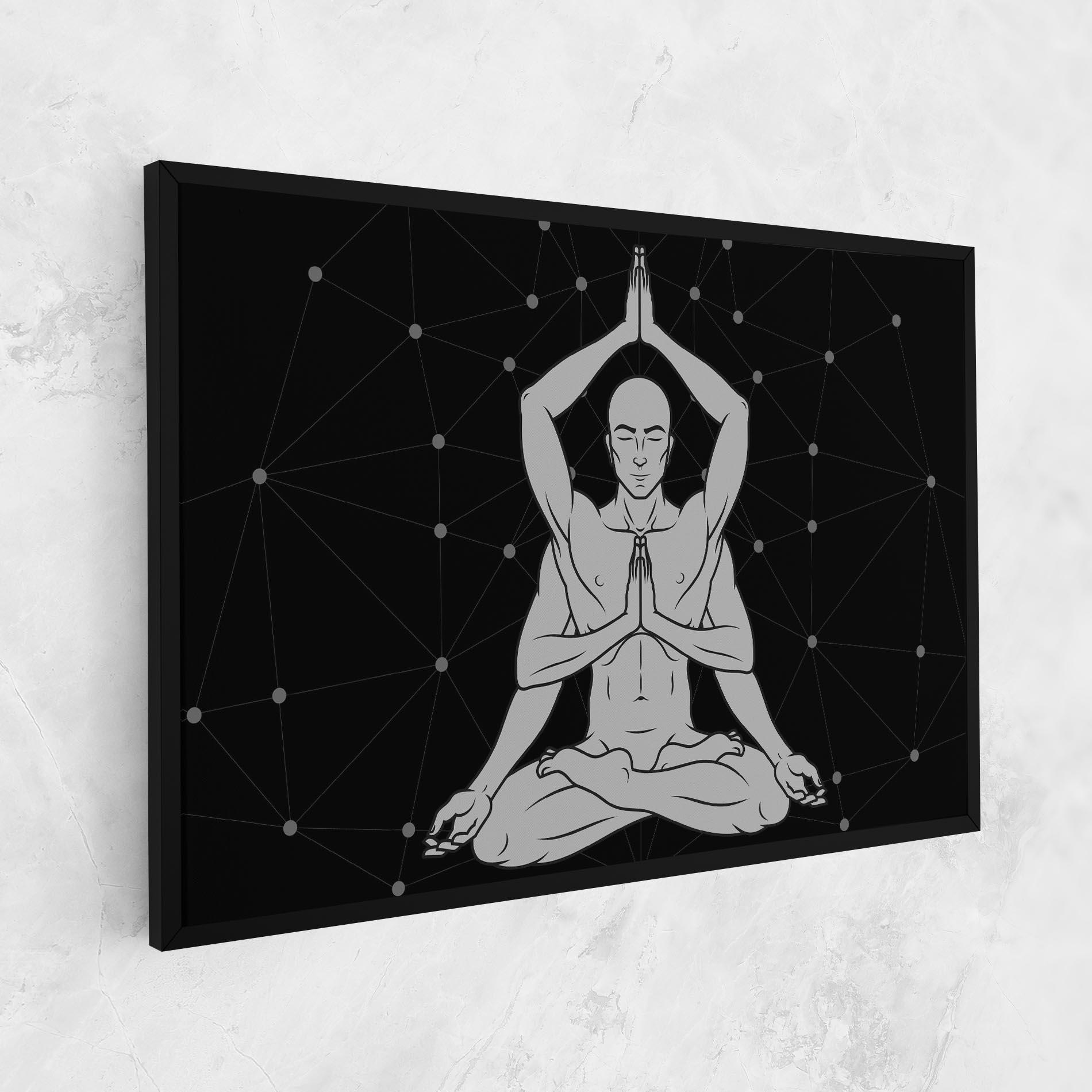 Obraz na Płótnie Meditation Grey Line mockup 1