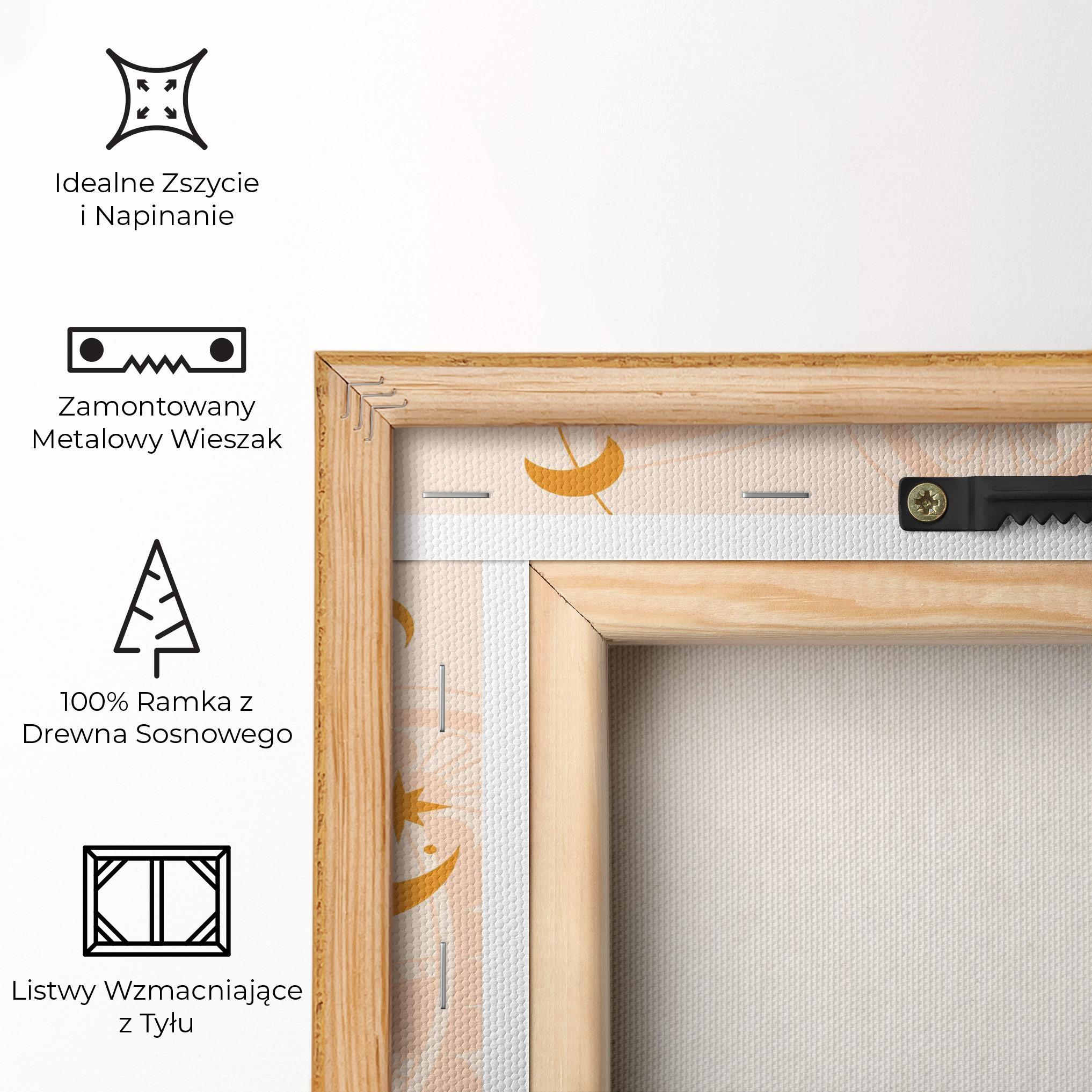 Obraz na Płótnie Moon Sun Meditation mockup 5