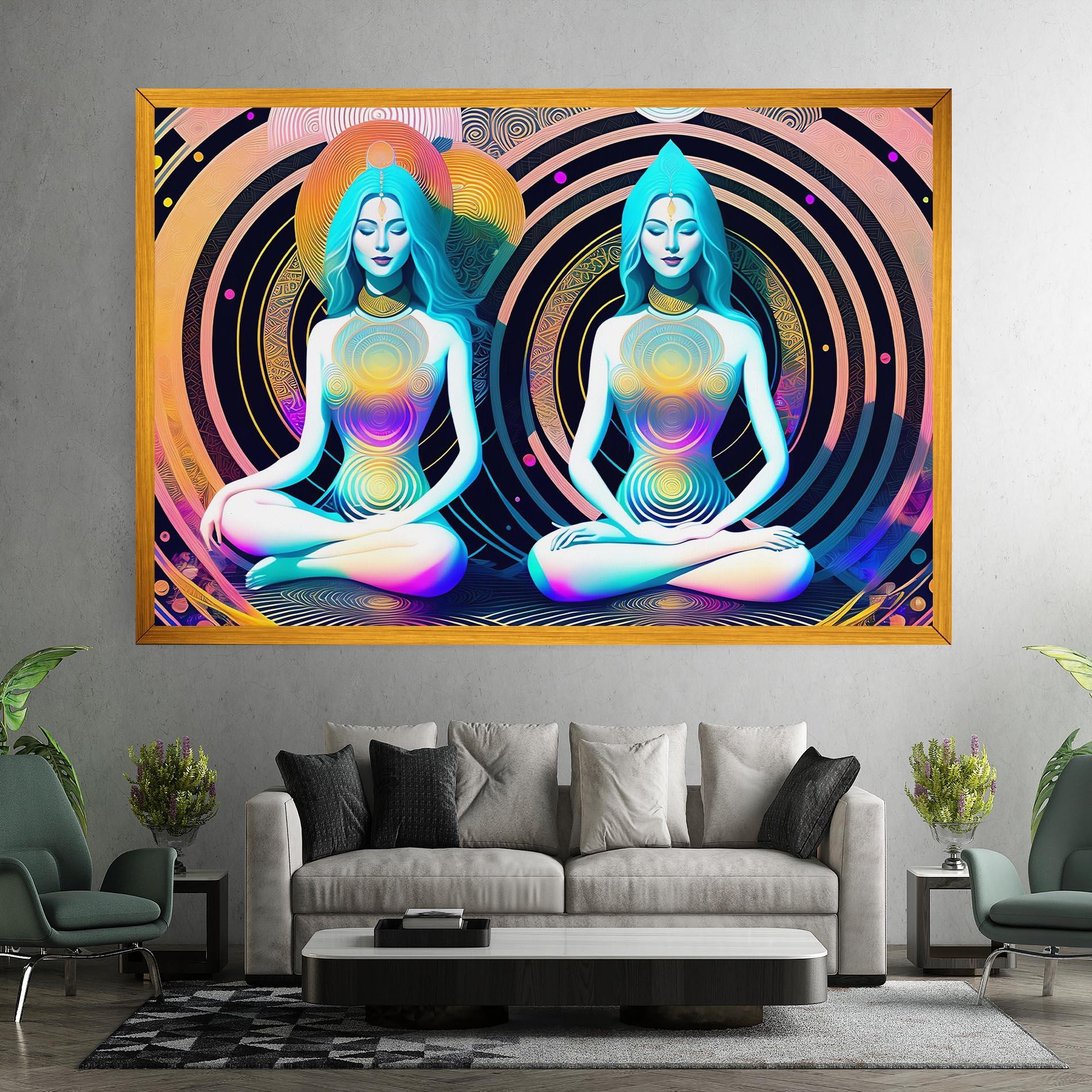 Obraz na Płótnie Clolorful Illustrations mockup 7