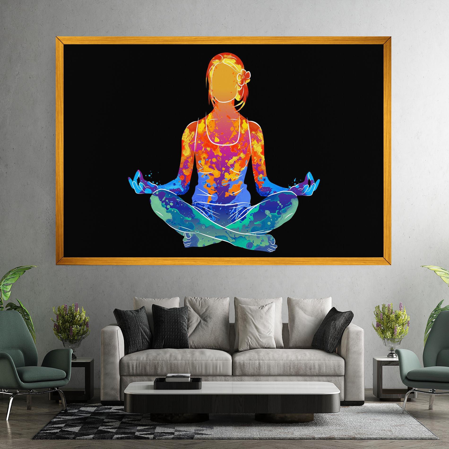 Obraz na Płótnie Colorful Meditation mockup 7