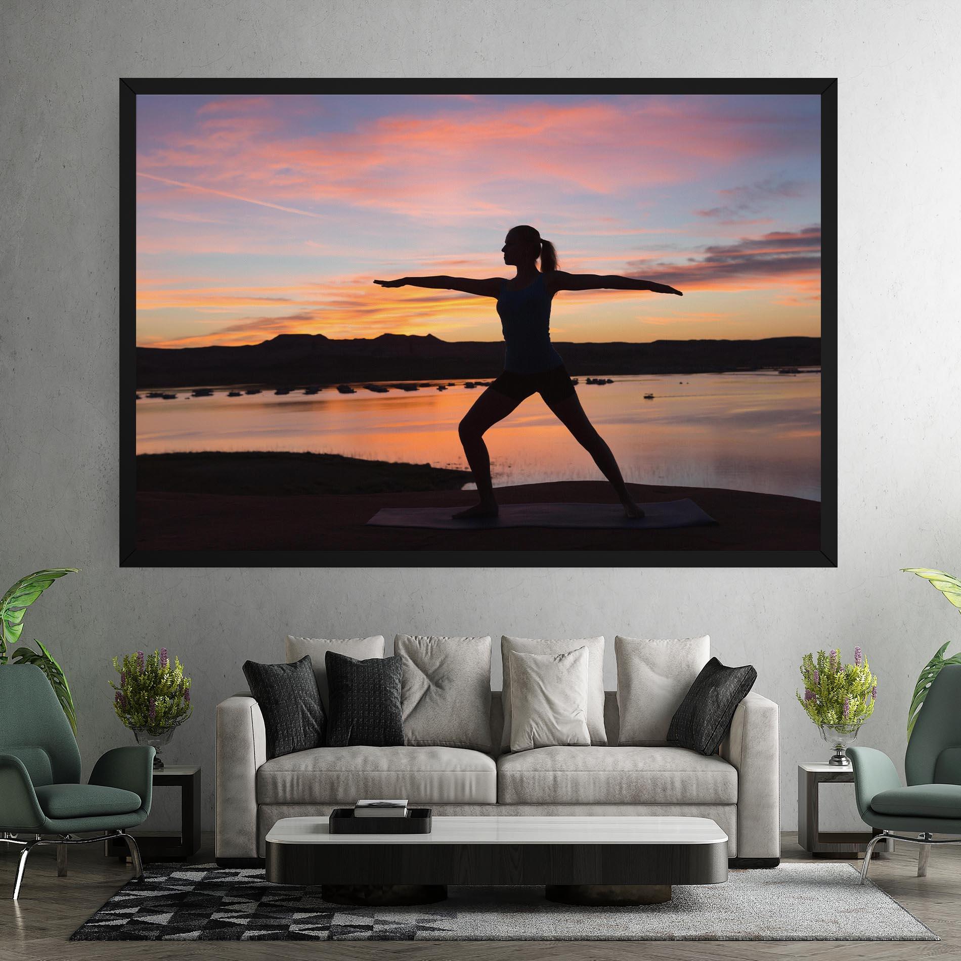 Obraz na Płótnie Morning Yoga mockup 7