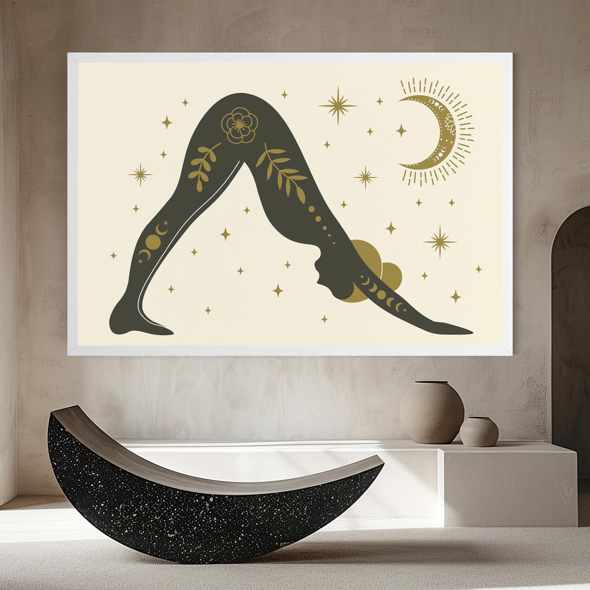 Obraz na Płótnie Adho Mukha mockup 8