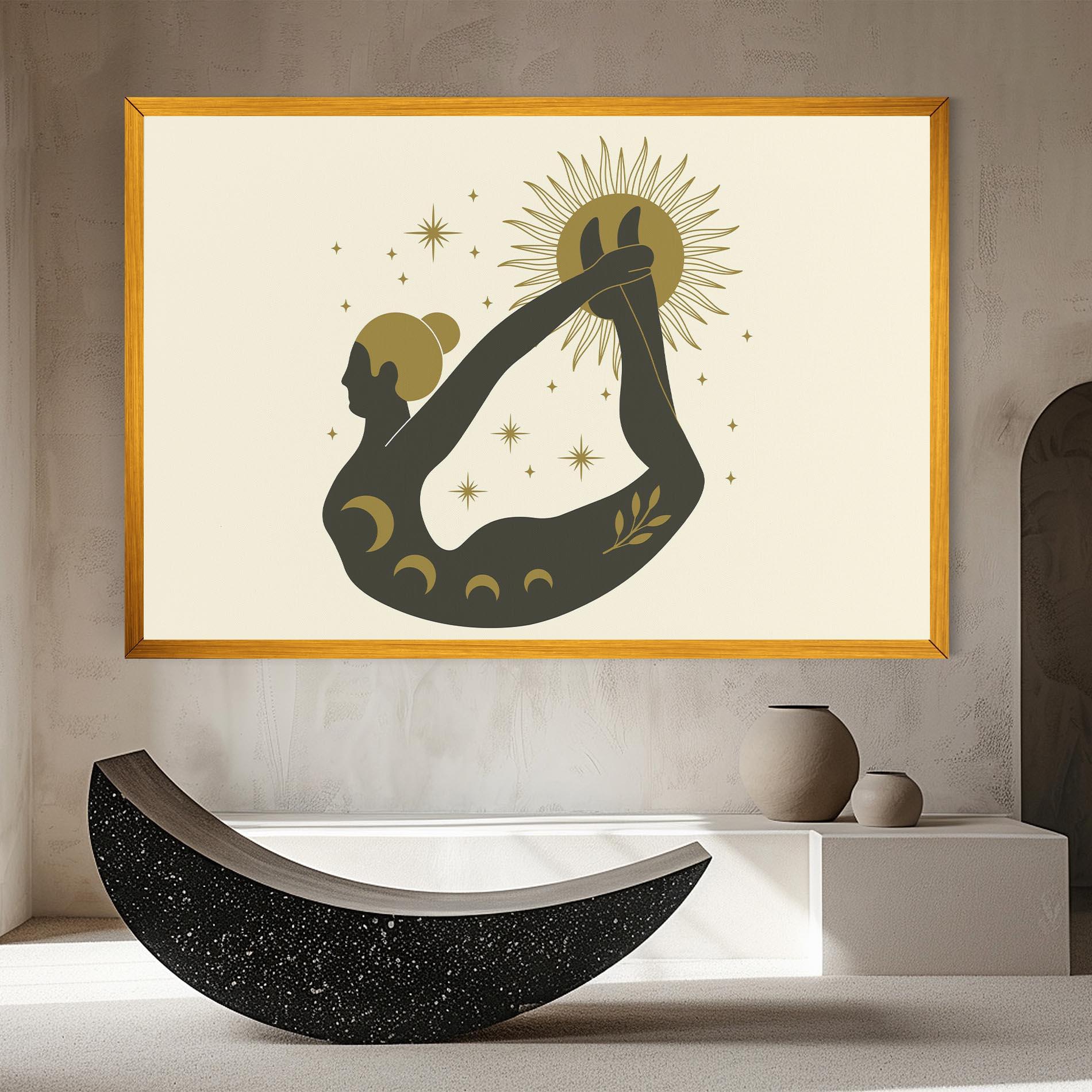 Obraz na Płótnie Dhanurasana mockup 8