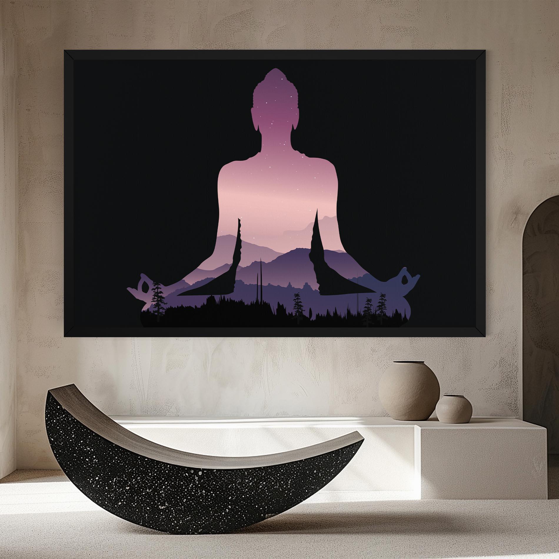 Obraz na Płótnie Forest Star Yoga mockup 8