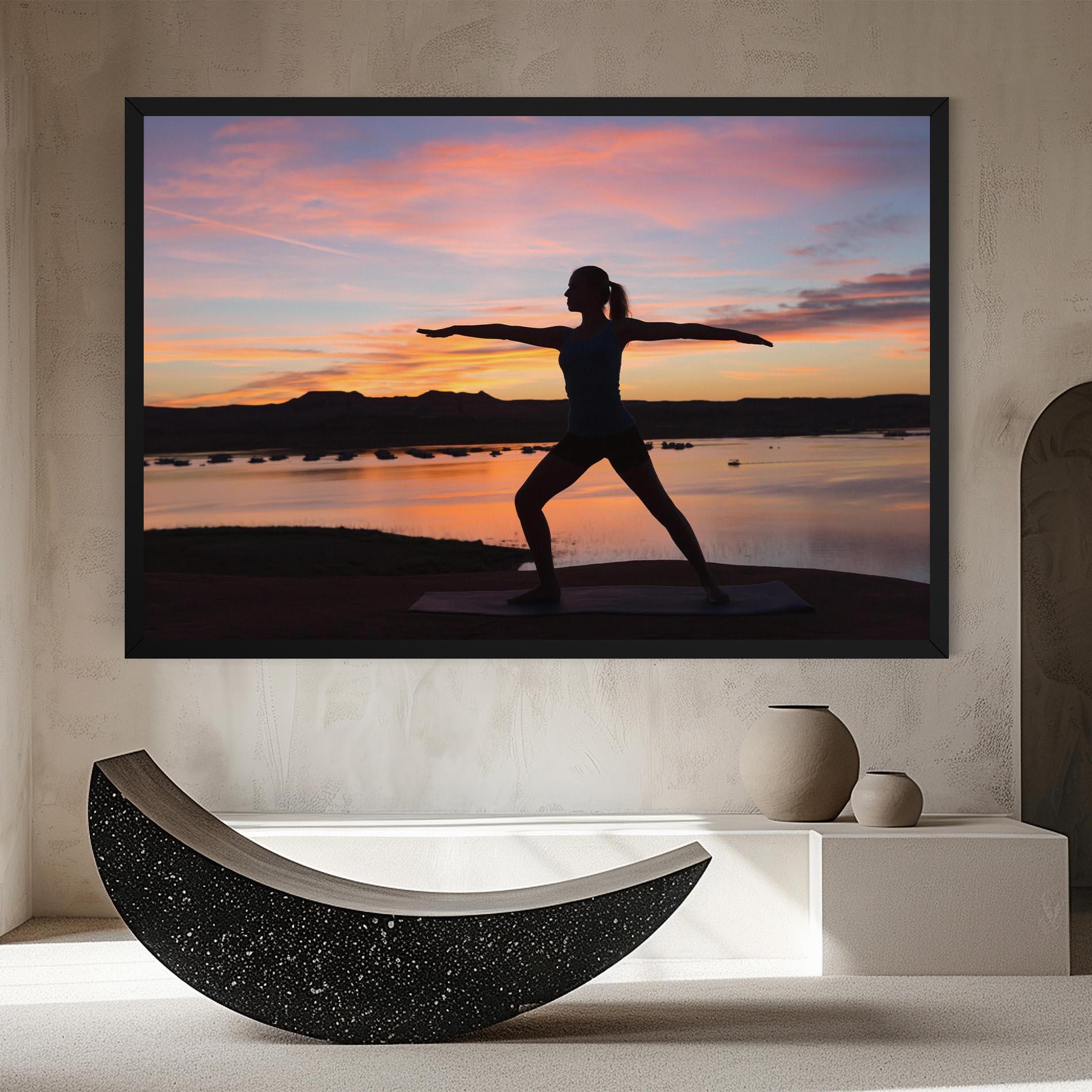 Obraz na Płótnie Morning Yoga mockup 8