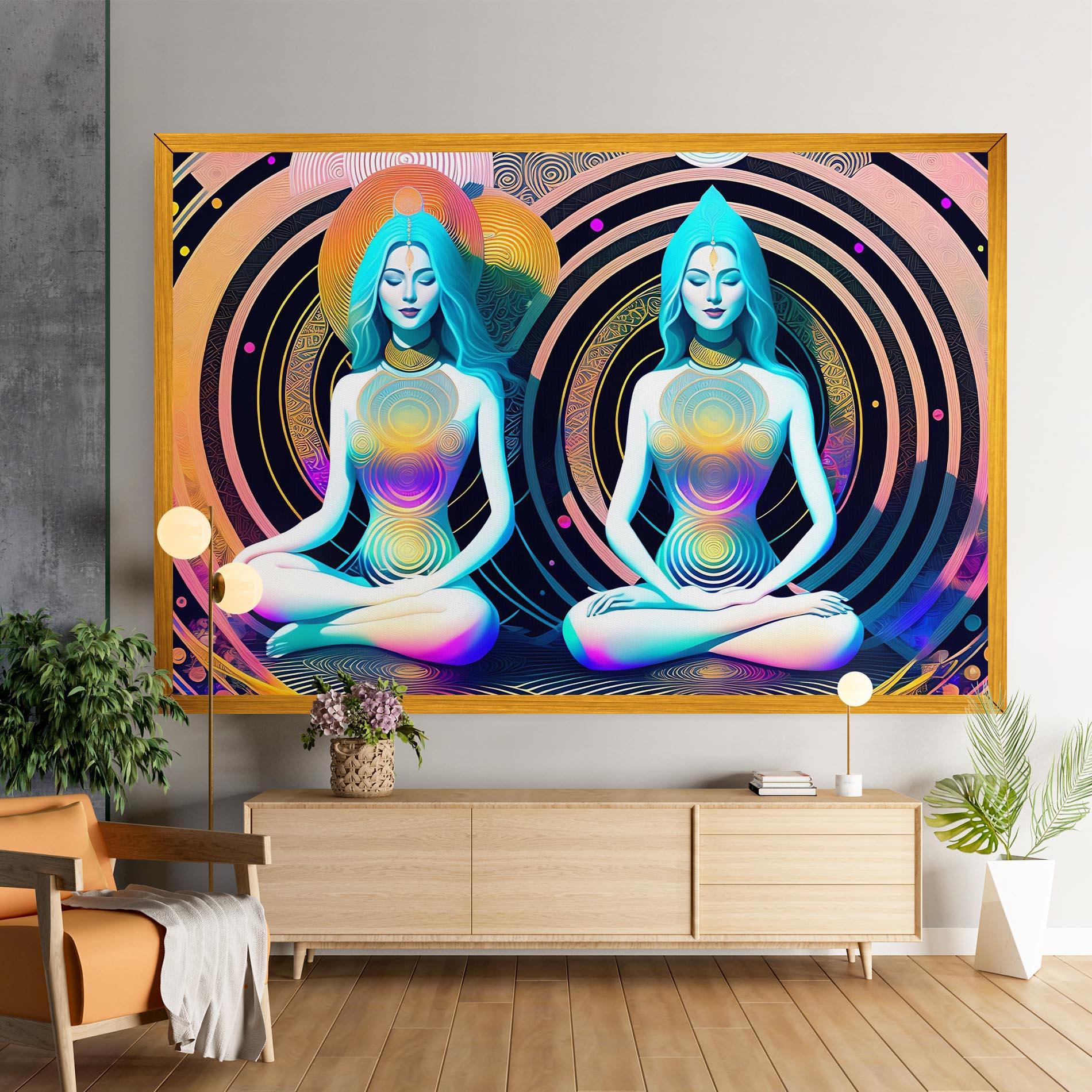 Obraz na Płótnie Clolorful Illustrations mockup 9