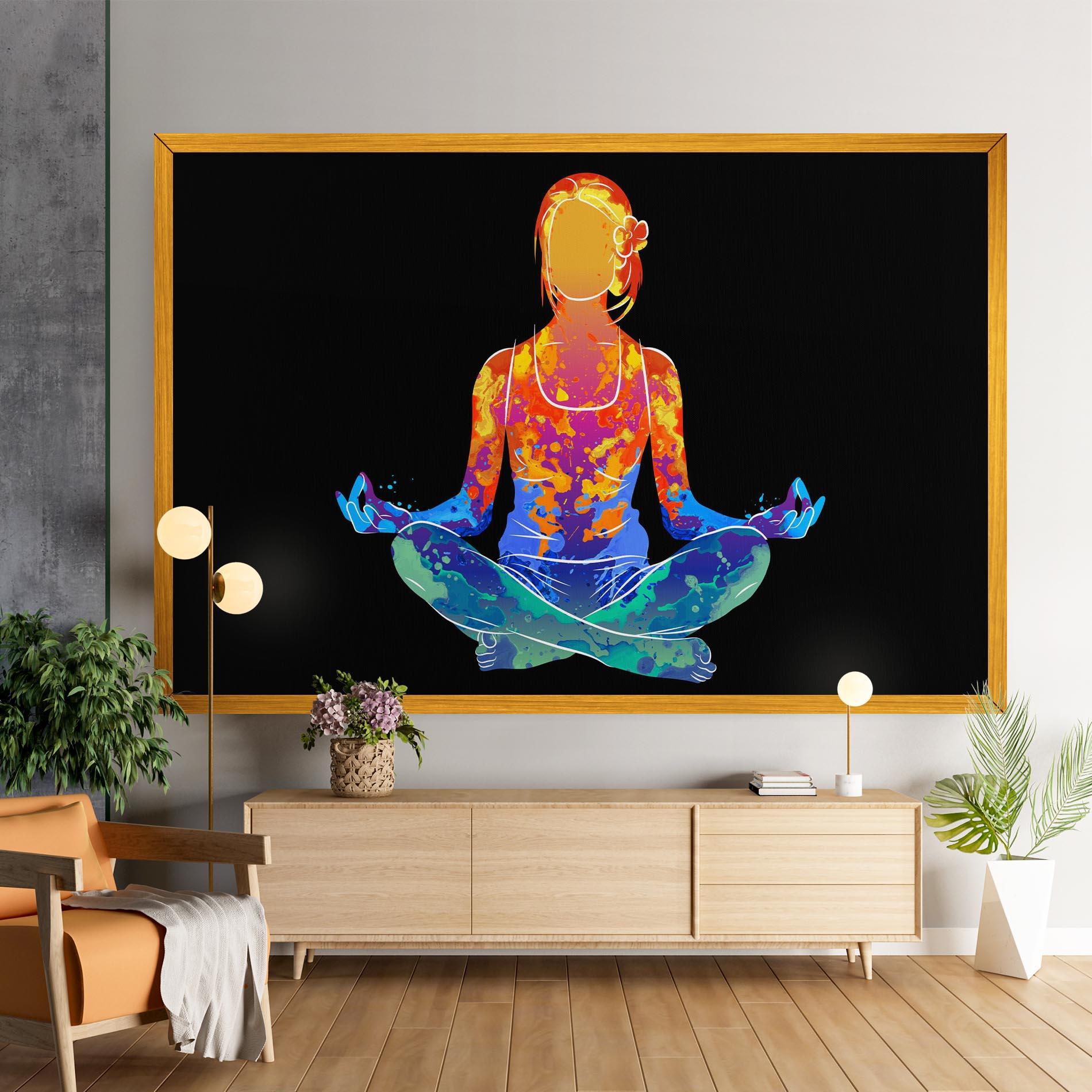 Obraz na Płótnie Colorful Meditation mockup 9