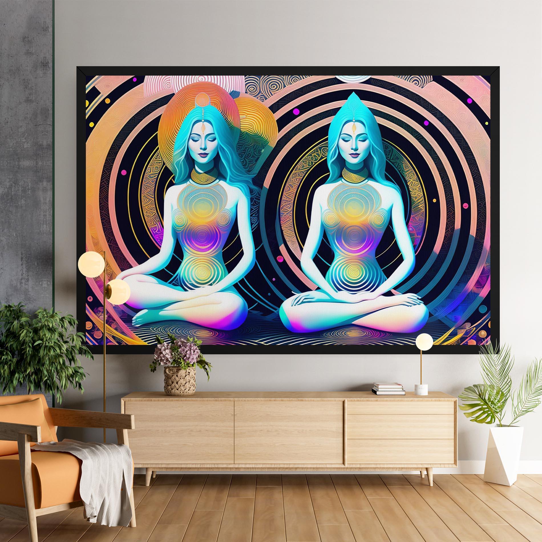 Obraz na Płótnie Clolorful Illustrations mockup 9