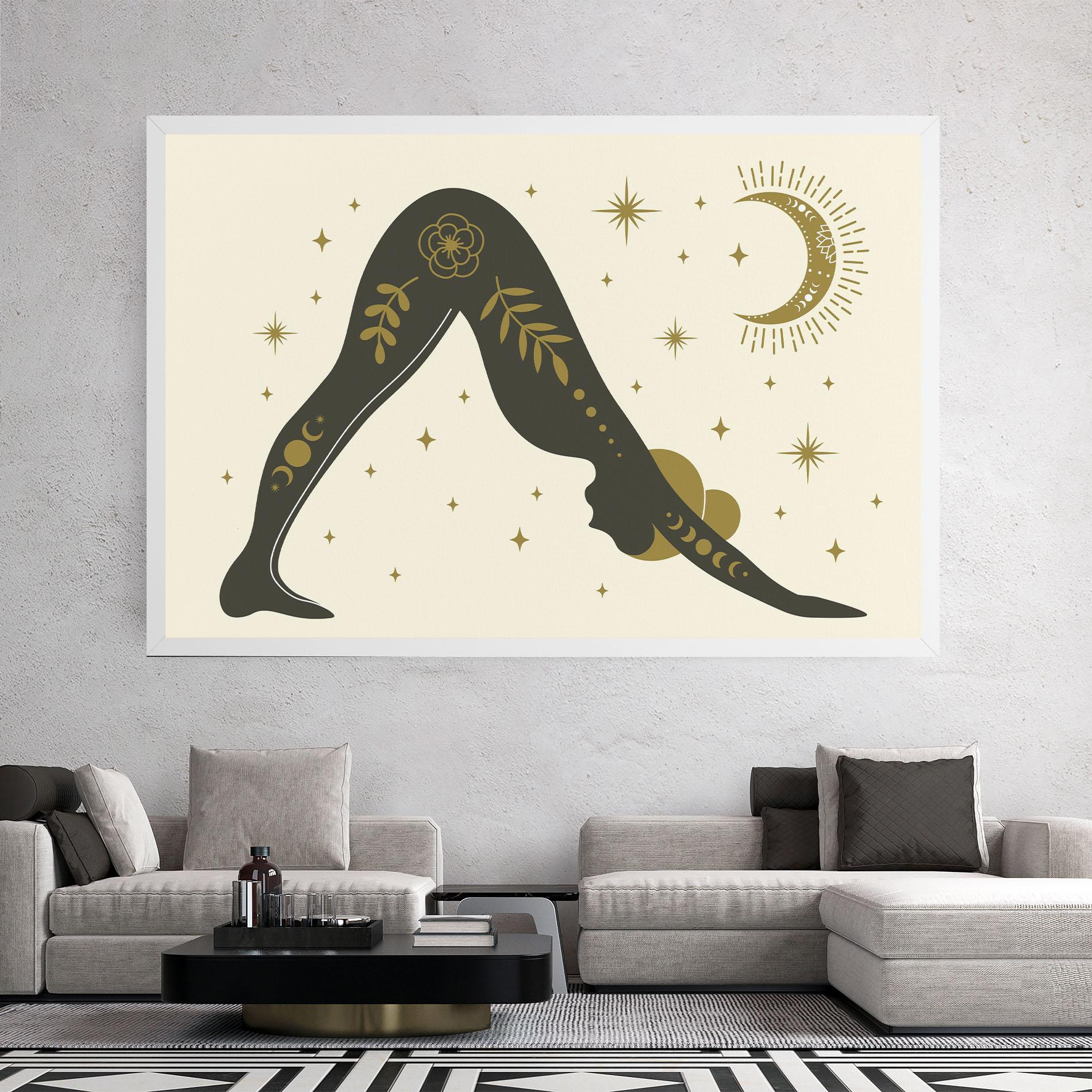 Obraz na Płótnie Adho Mukha mockup 2