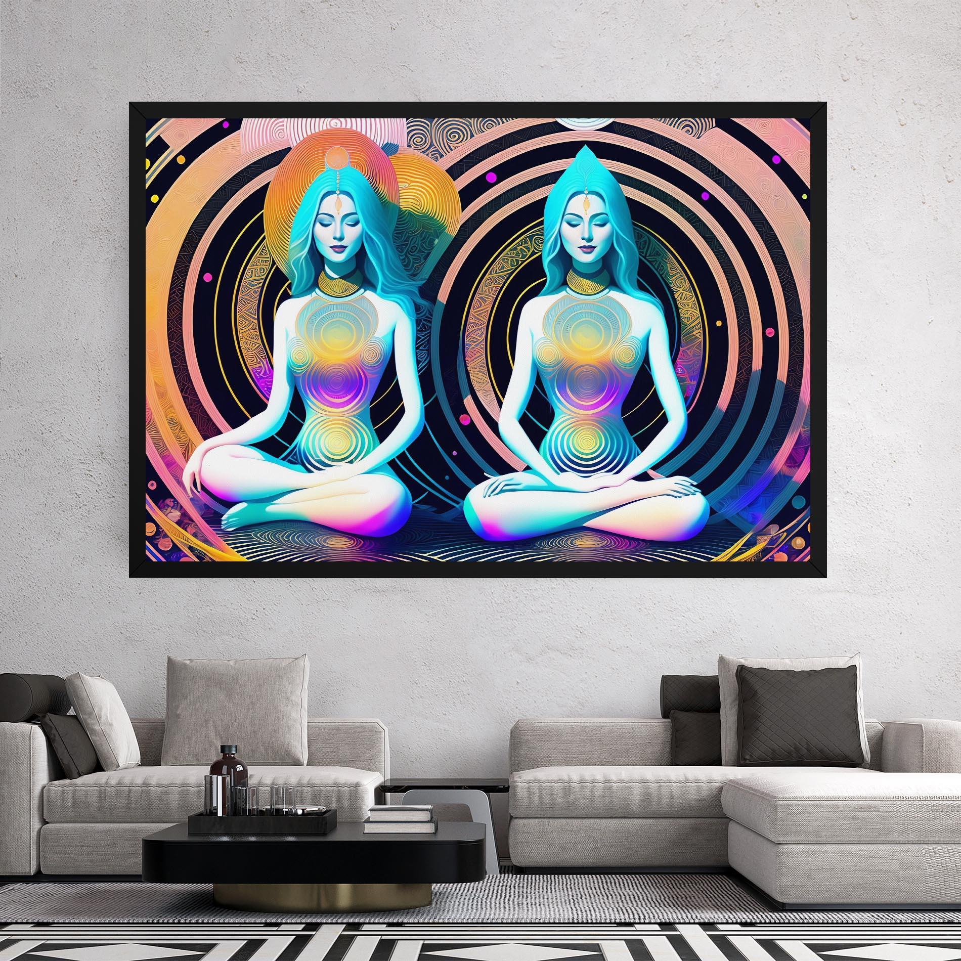 Obraz na Płótnie Clolorful Illustrations mockup 2