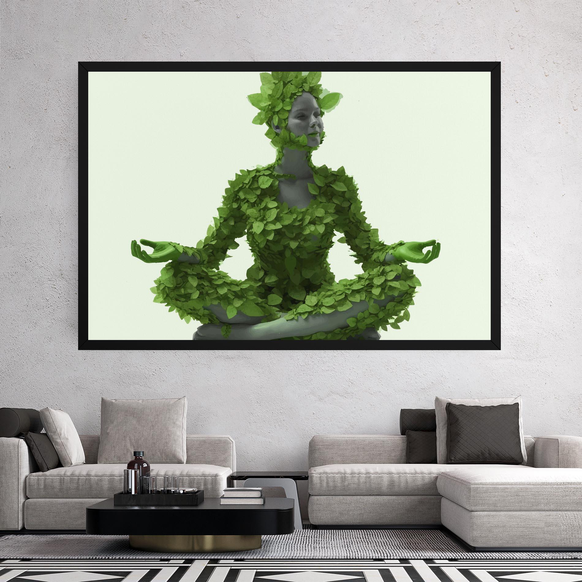 Obraz na Płótnie Nature Yoga mockup 2