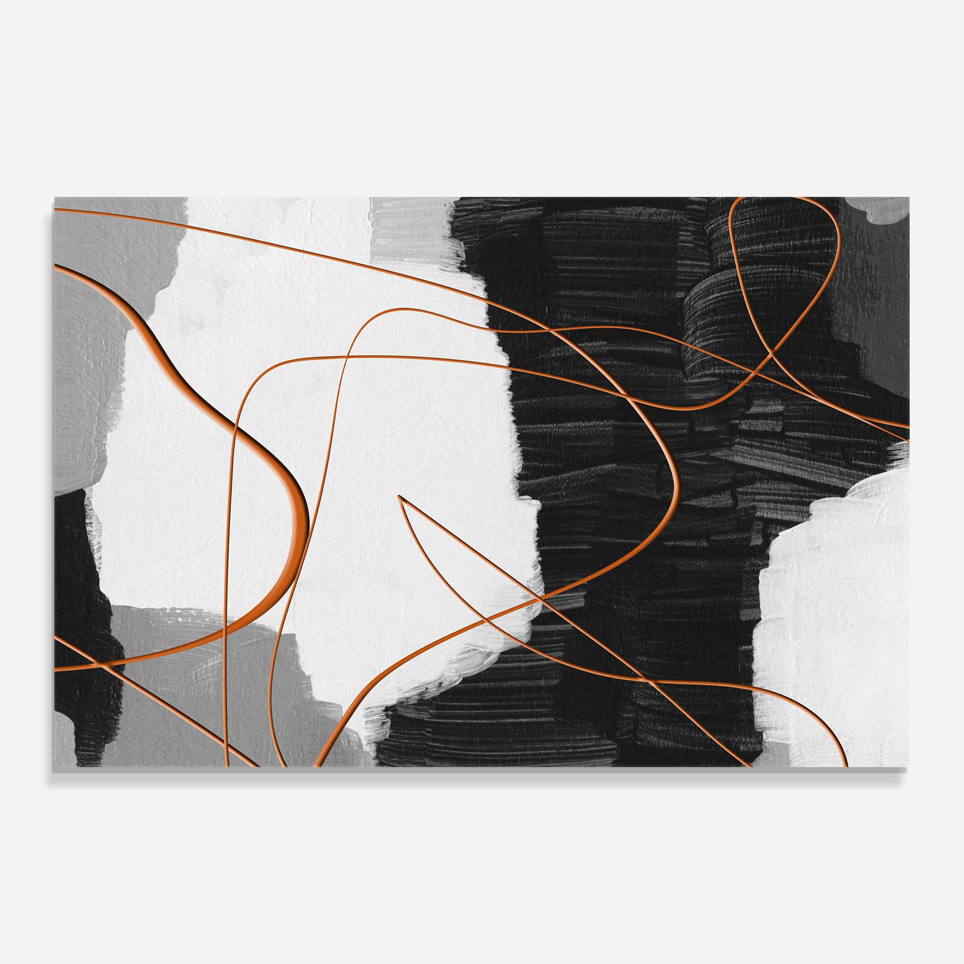 Obraz na Szkle Abstract Ink Painting mockup 0