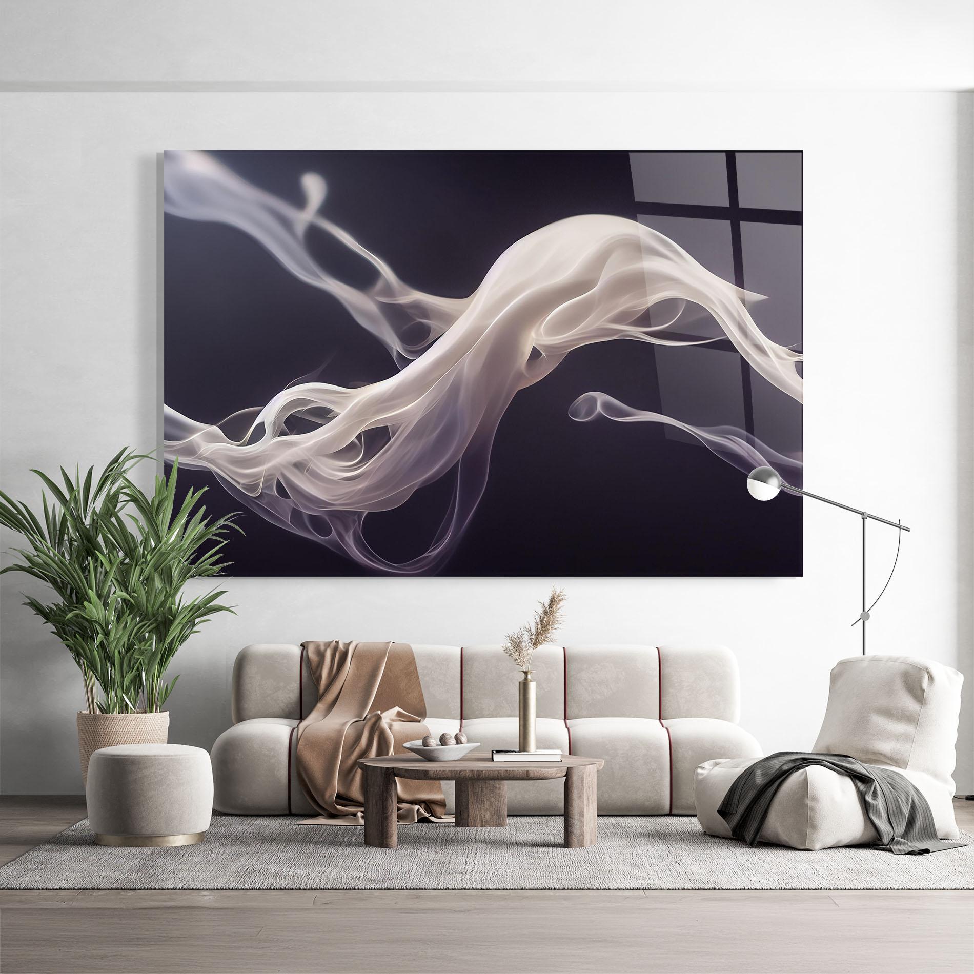 Obraz na Szkle Grey Smoke mockup 9