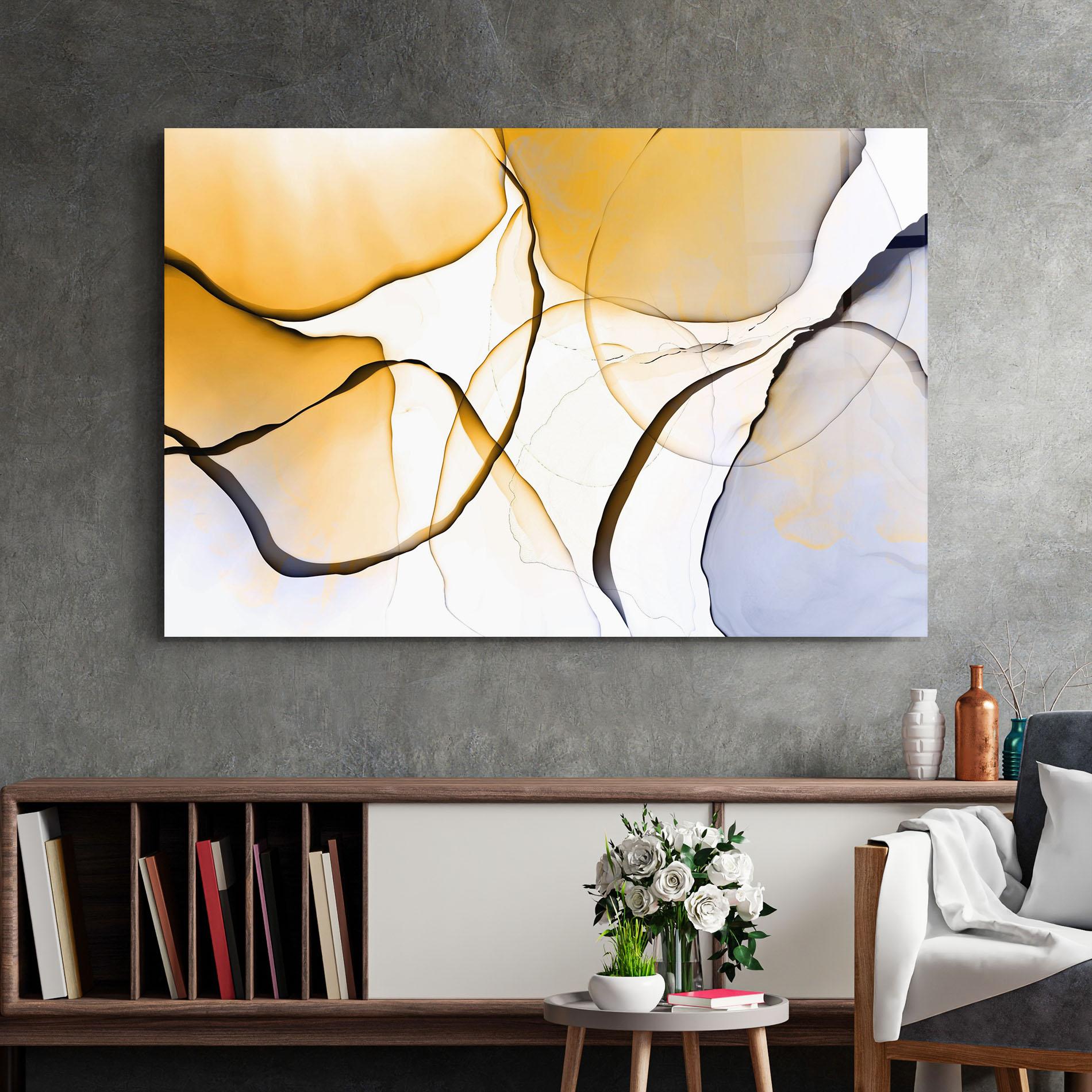 Obraz na Szkle Abstract Alcohol Ink mockup 2