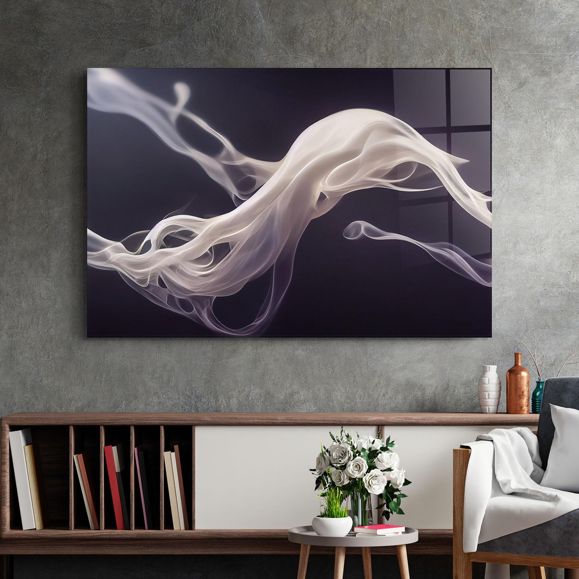 Obraz na Szkle Grey Smoke mockup 2