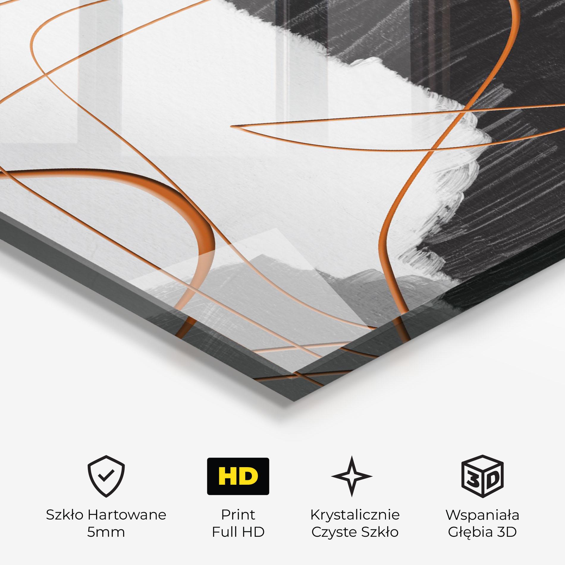 Obraz na Szkle Abstract Ink Painting mockup 3