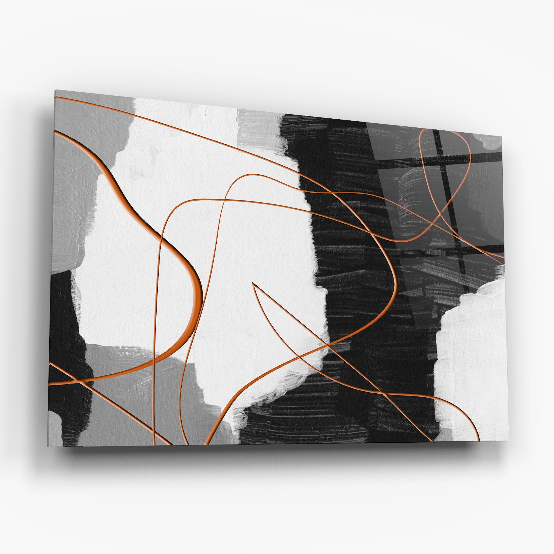 Obraz na Szkle Abstract Ink Painting mockup 6