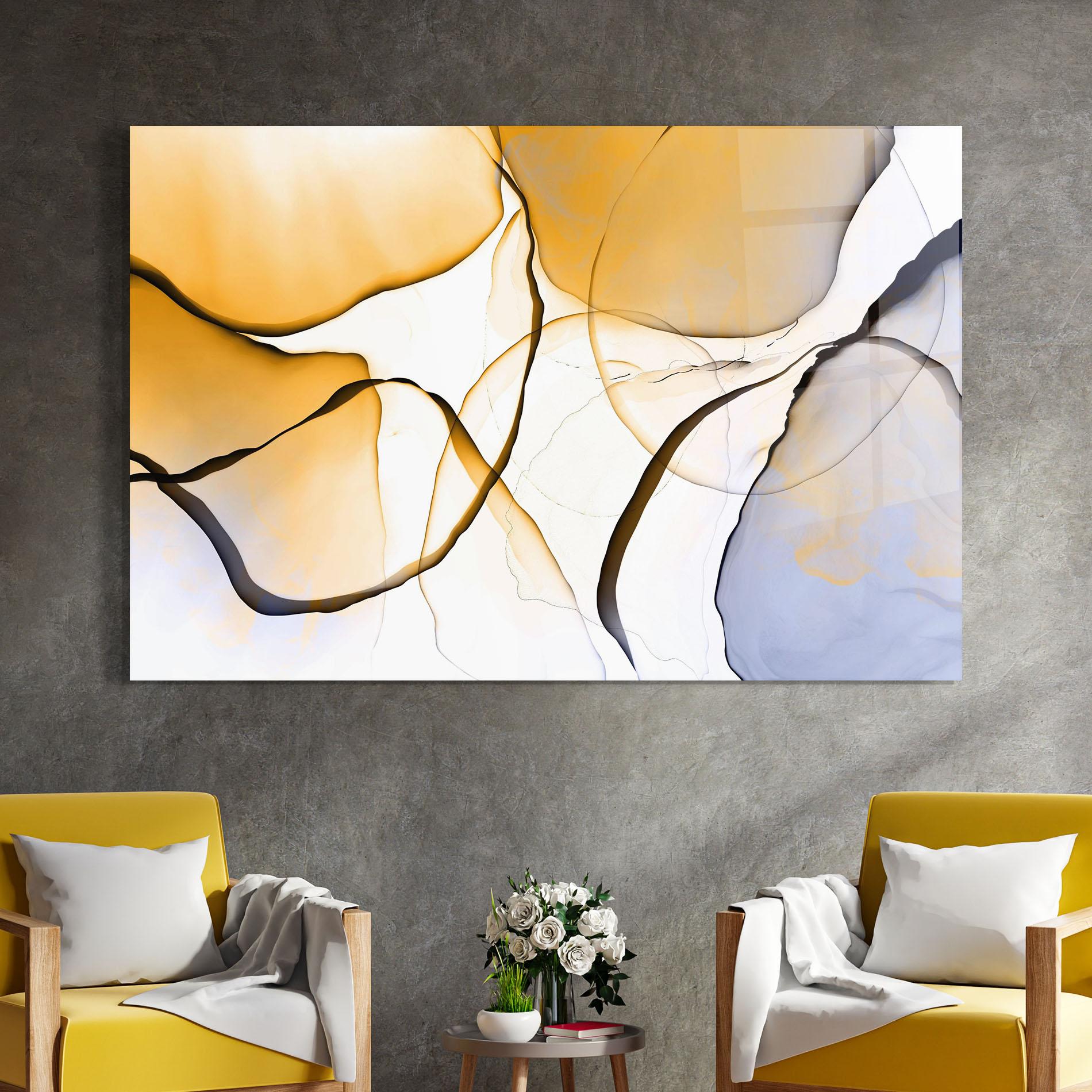 Obraz na Szkle Abstract Alcohol Ink mockup 4