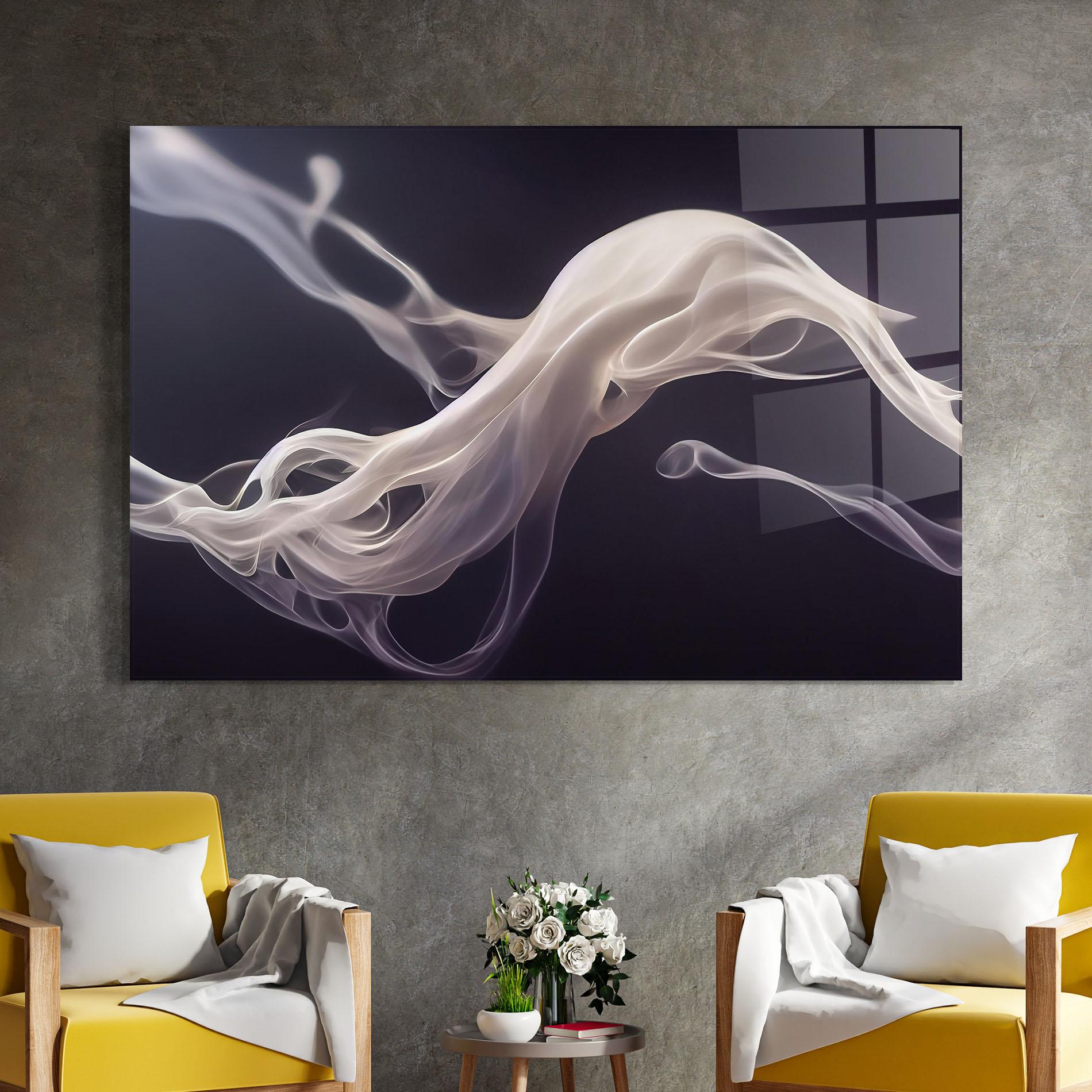 Obraz na Szkle Grey Smoke mockup 4