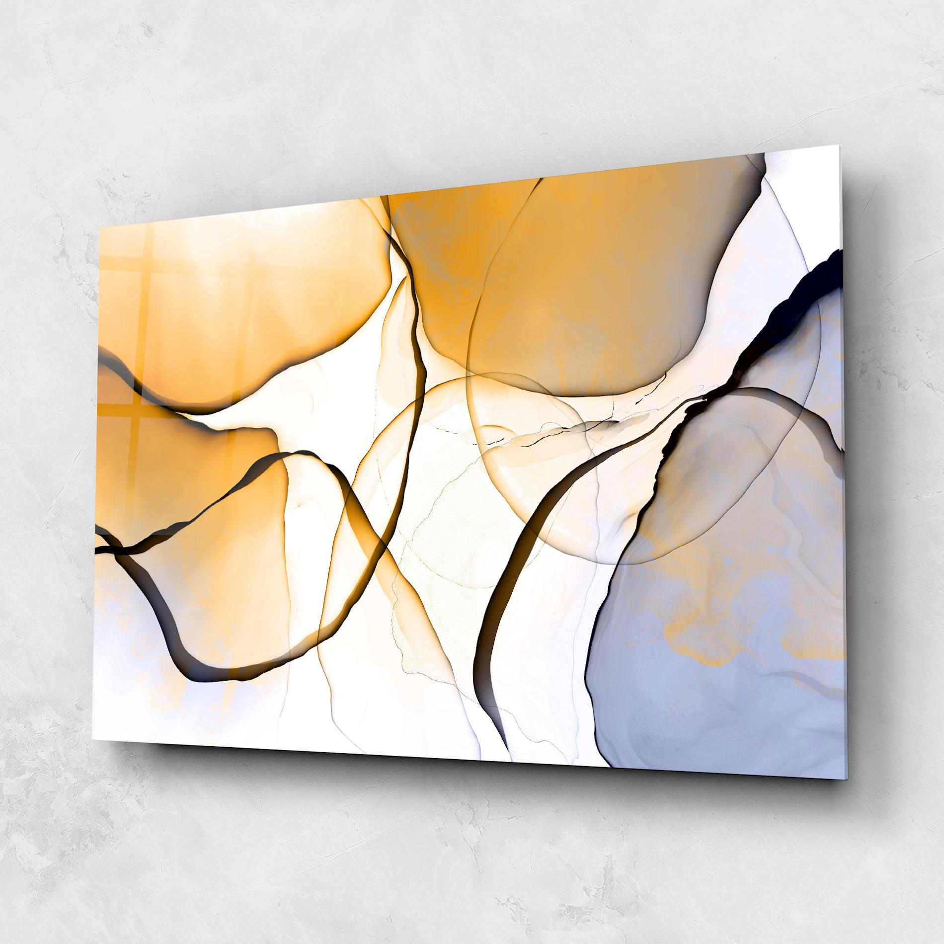 Obraz na Szkle Abstract Alcohol Ink mockup 1