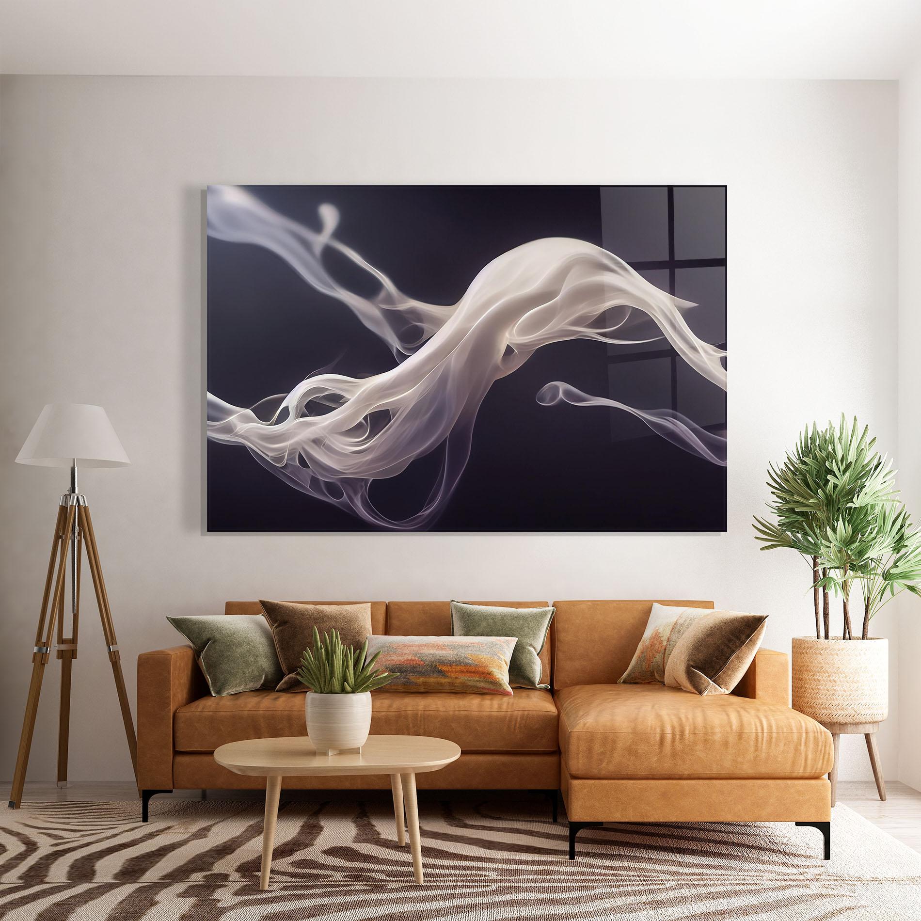 Obraz na Szkle Grey Smoke mockup 7